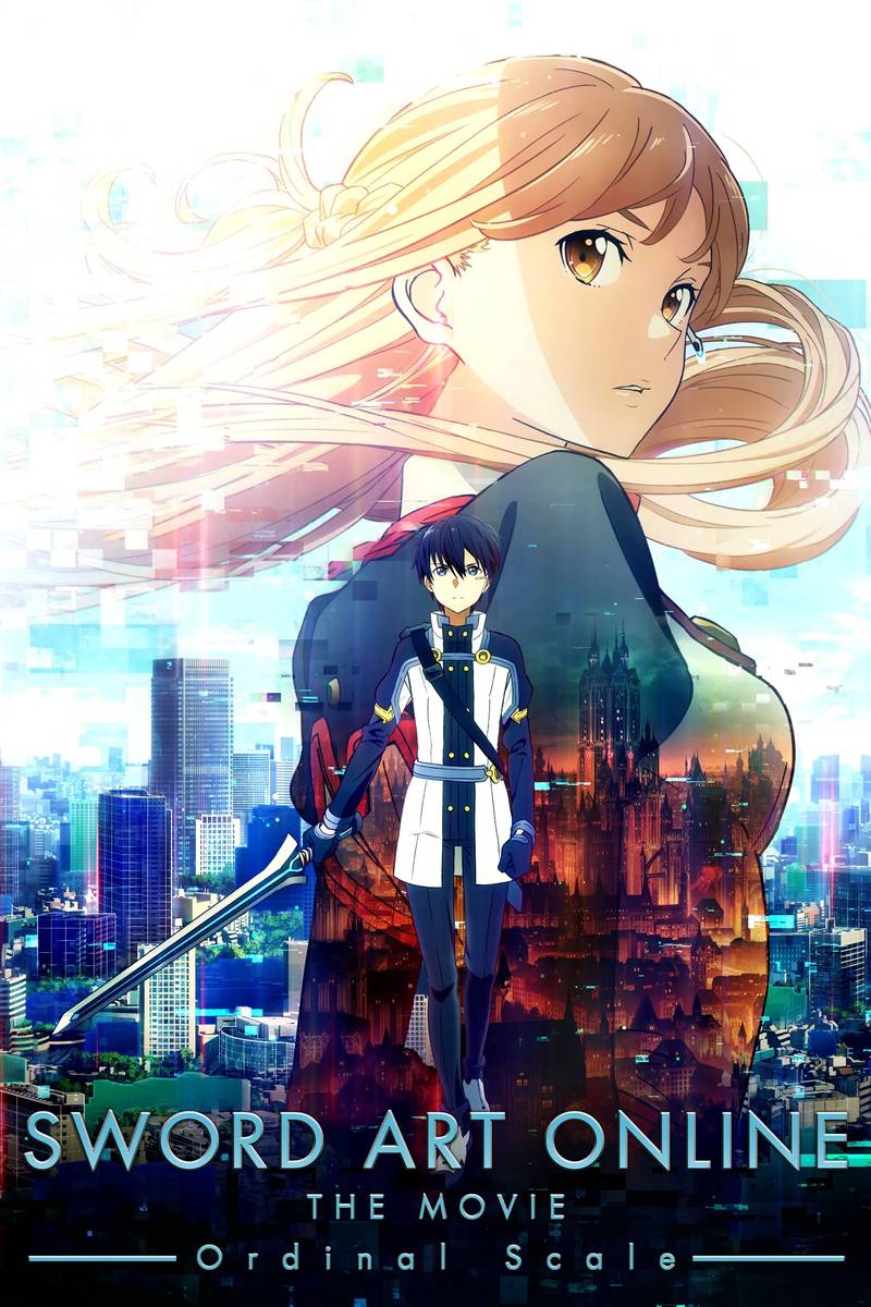 Poster chính thức của phim Phim Hoạt Hình, Phim Hành Động "Đao Kiếm Thần Vực 2" (Sword Art Online the Movie: Ordinal Scale - 2017), với sự tham gia của diễn viên Yoshitsugu Matsuoka và Haruka Tomatsu.