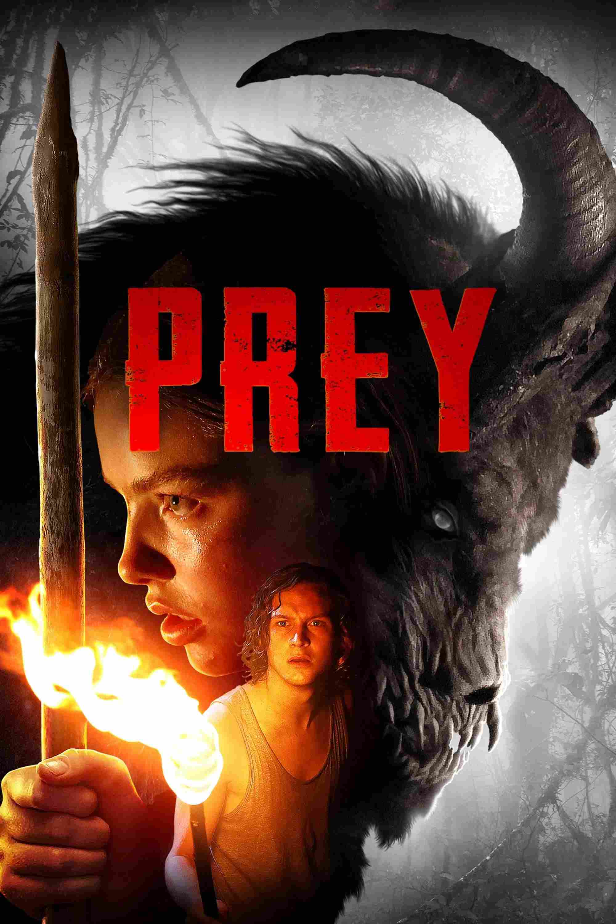 Poster chính thức của phim Phim Kinh Dị, Phim Giật Gân "Đảo Săn Mồi" (Prey - 2019), với sự tham gia của diễn viên Logan Miller và Kristine Froseth.