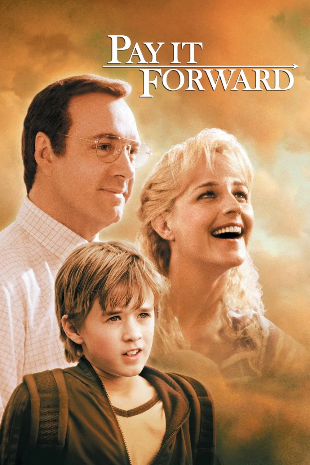 Poster chính thức của phim Phim Tâm Lý "Đáp Đền Tiếp Nối" (Pay It Forward - 2000), với sự tham gia của diễn viên Kevin Spacey và Helen Hunt.