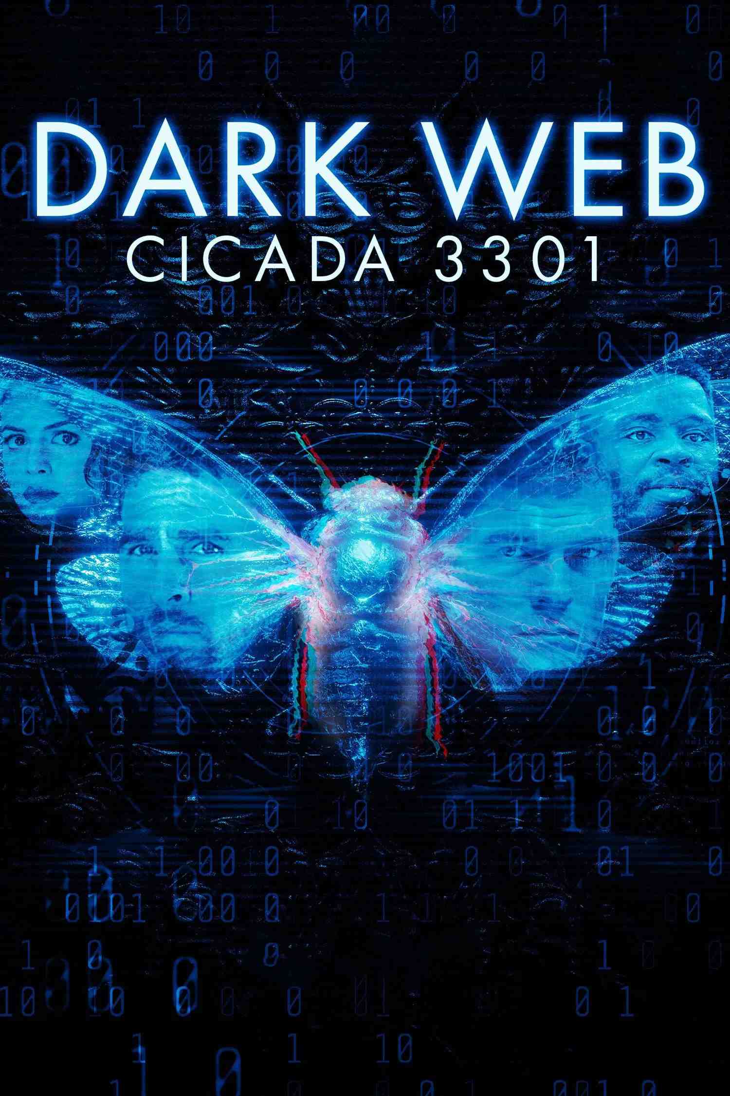 Poster chính thức của phim Phim Giật Gân, Phim Hành Động "Dark Web: Cicada 3301" (Dark Web: Cicada 3301 - 2021), với sự tham gia của diễn viên Jack Kesy và Conor Leslie.