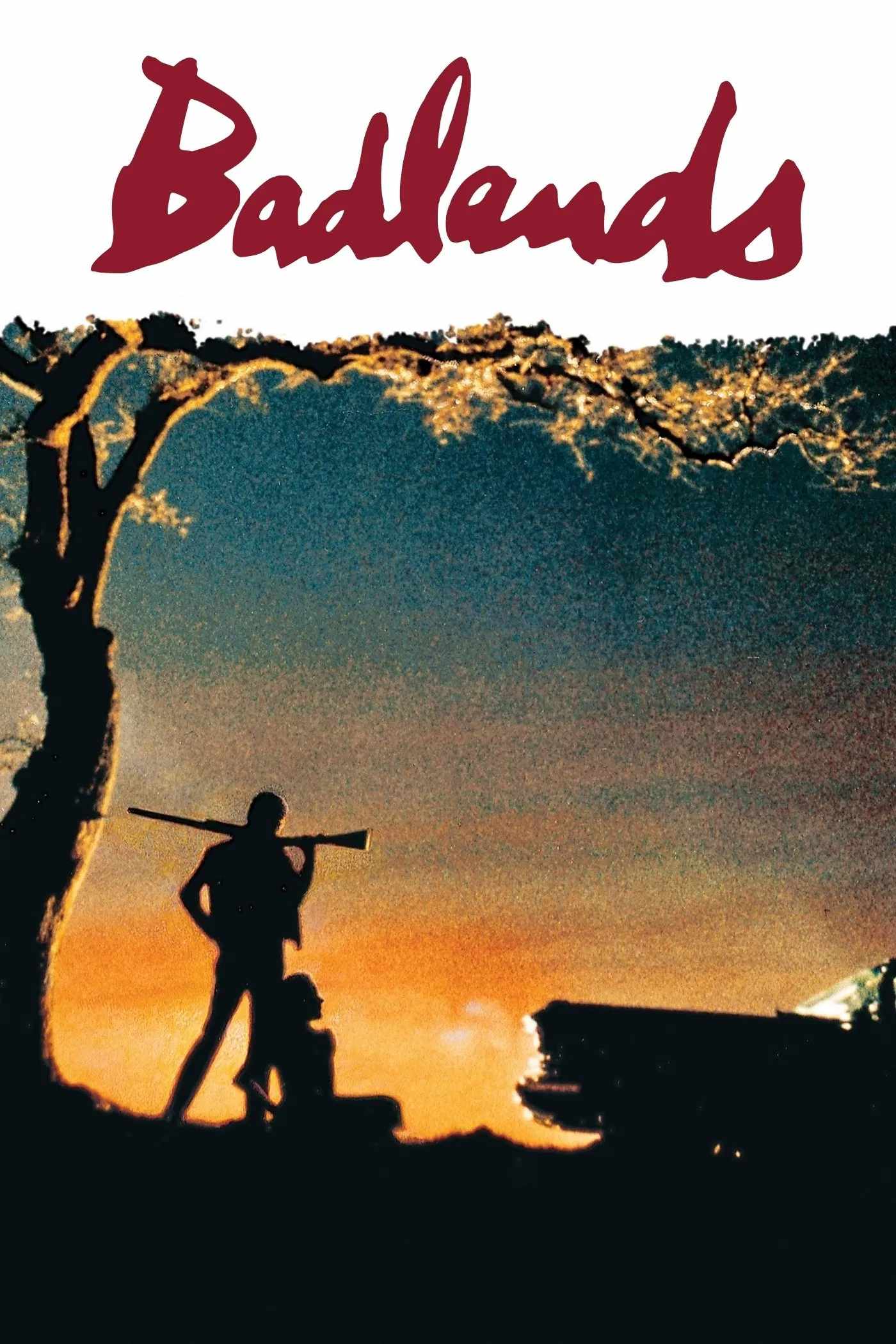 Poster chính thức của phim Phim Hình Sự, Phim Tâm Lý "Đất Dữ" (Badlands - 1974), với sự tham gia của diễn viên Martin Sheen và Sissy Spacek.