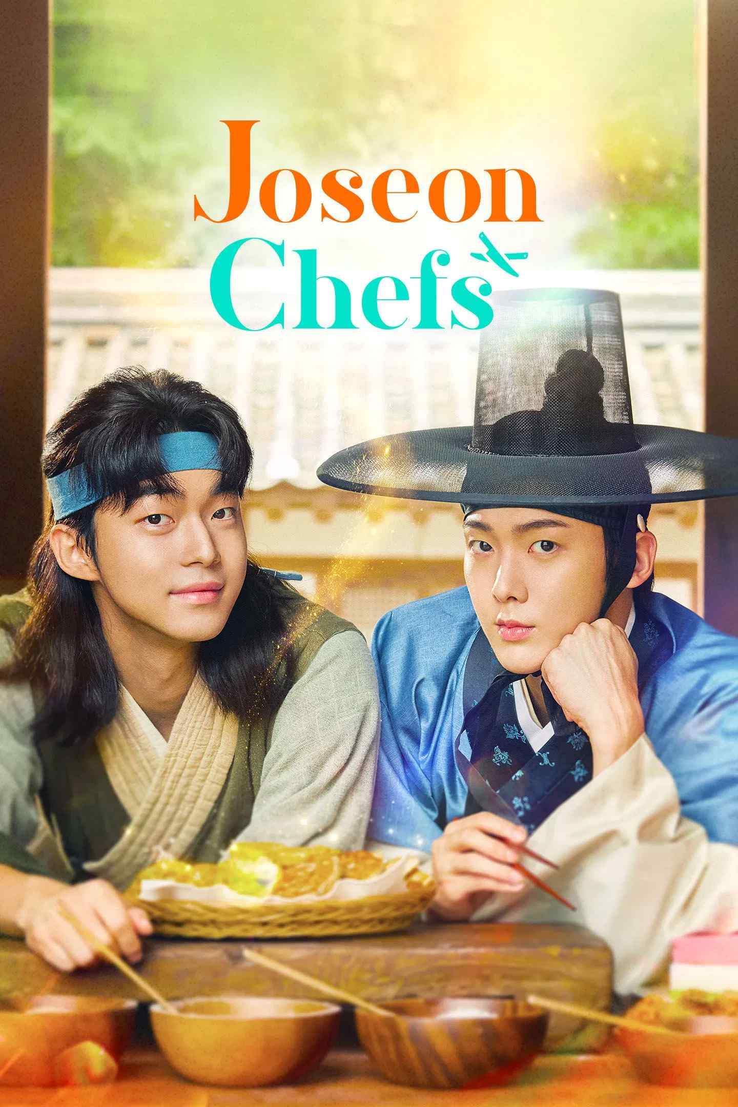 Poster chính thức của phim Phim Tâm Lý, Phim Lịch Sử "Đầu Bếp Joseon" (Joseon Chefs - 2023), với sự tham gia của diễn viên Yoon San-ha và Kim Kang-min.