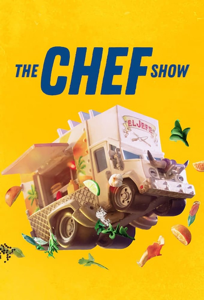 Poster chính thức của phim Phim Tài Liệu "Đầu bếp (Phần 1)" (The Chef Show - 2019), với sự tham gia của diễn viên Jon Favreau và Roy Choi.