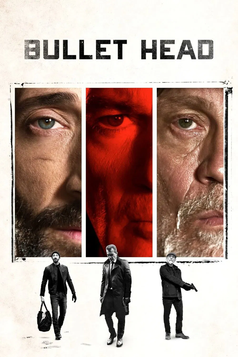 Poster chính thức của phim Phim Hình Sự, Phim Tâm Lý "Đầu Đạn" (Bullet Head - 2017), với sự tham gia của diễn viên Adrien Brody và Antonio Banderas.