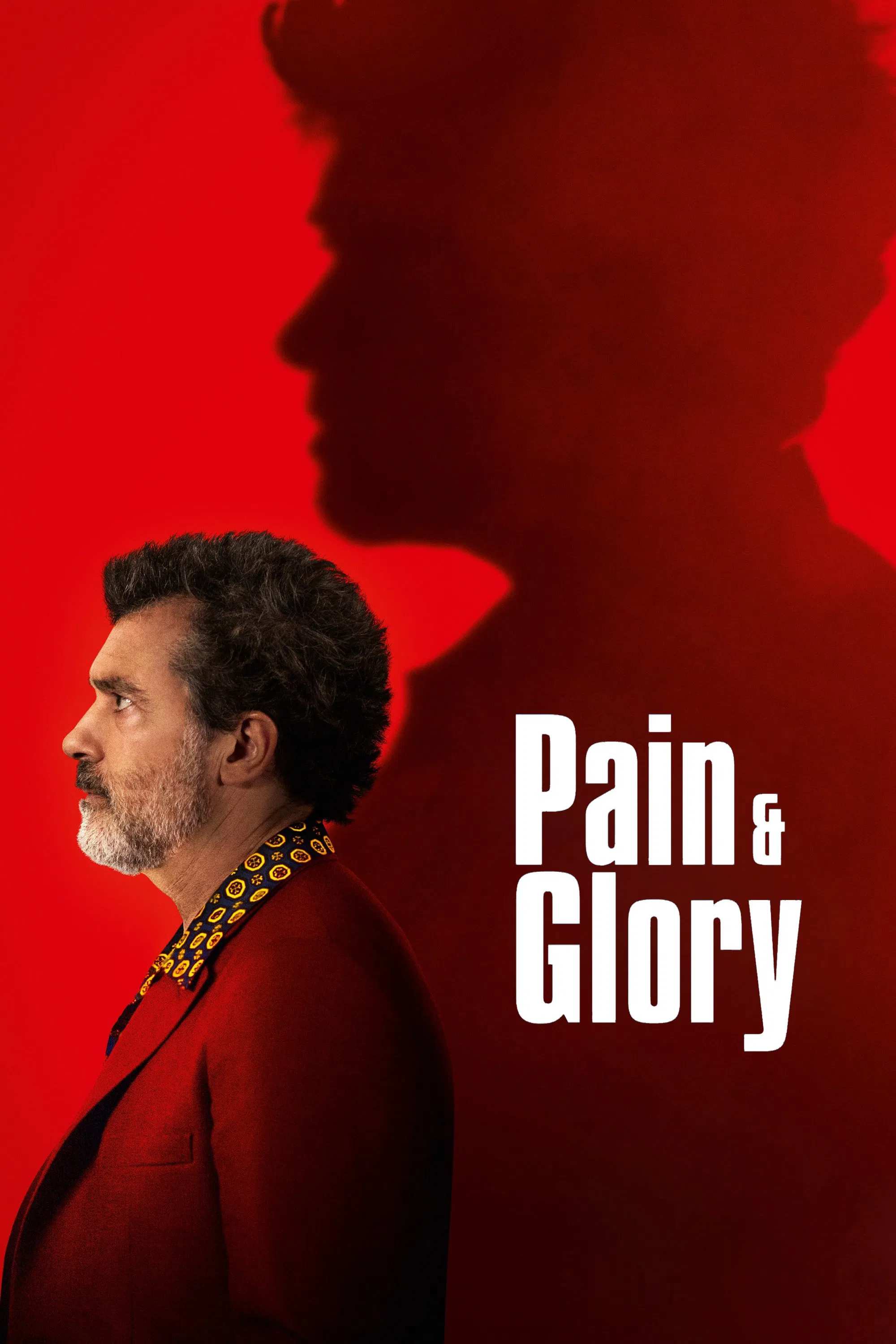 Poster chính thức của phim Phim Tâm Lý "Đau Đớn Và Vinh Quang" (Pain and Glory - 2019), với sự tham gia của diễn viên Antonio Banderas và Asier Etxeandia.