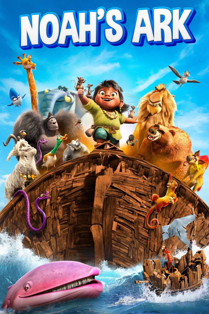 Poster chính thức của phim Phim Hoạt Hình, Phim Ca Nhạc "Đấu Trường Muôn Thú" (Noah's Ark - 2024), với sự tham gia của diễn viên Rodrigo Santoro và Marcelo Adnet.