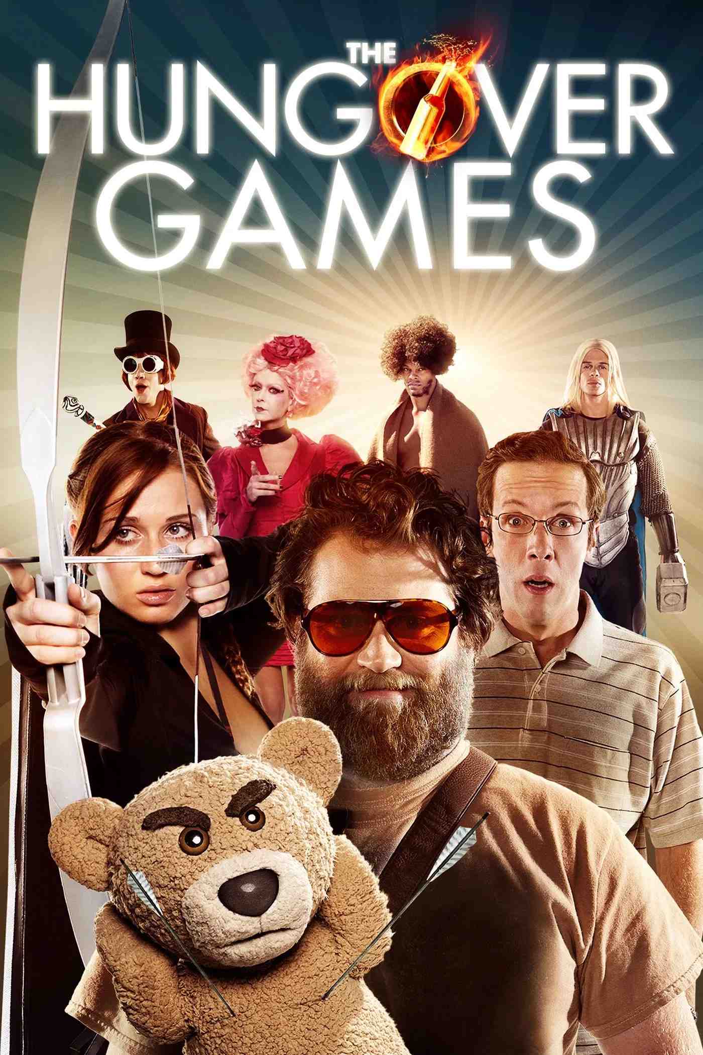 Poster chính thức của phim Phim Hài "Đấu Trường Say Xỉn" (The Hungover Games - 2014), với sự tham gia của diễn viên Ben Begley và Herbert Russell.