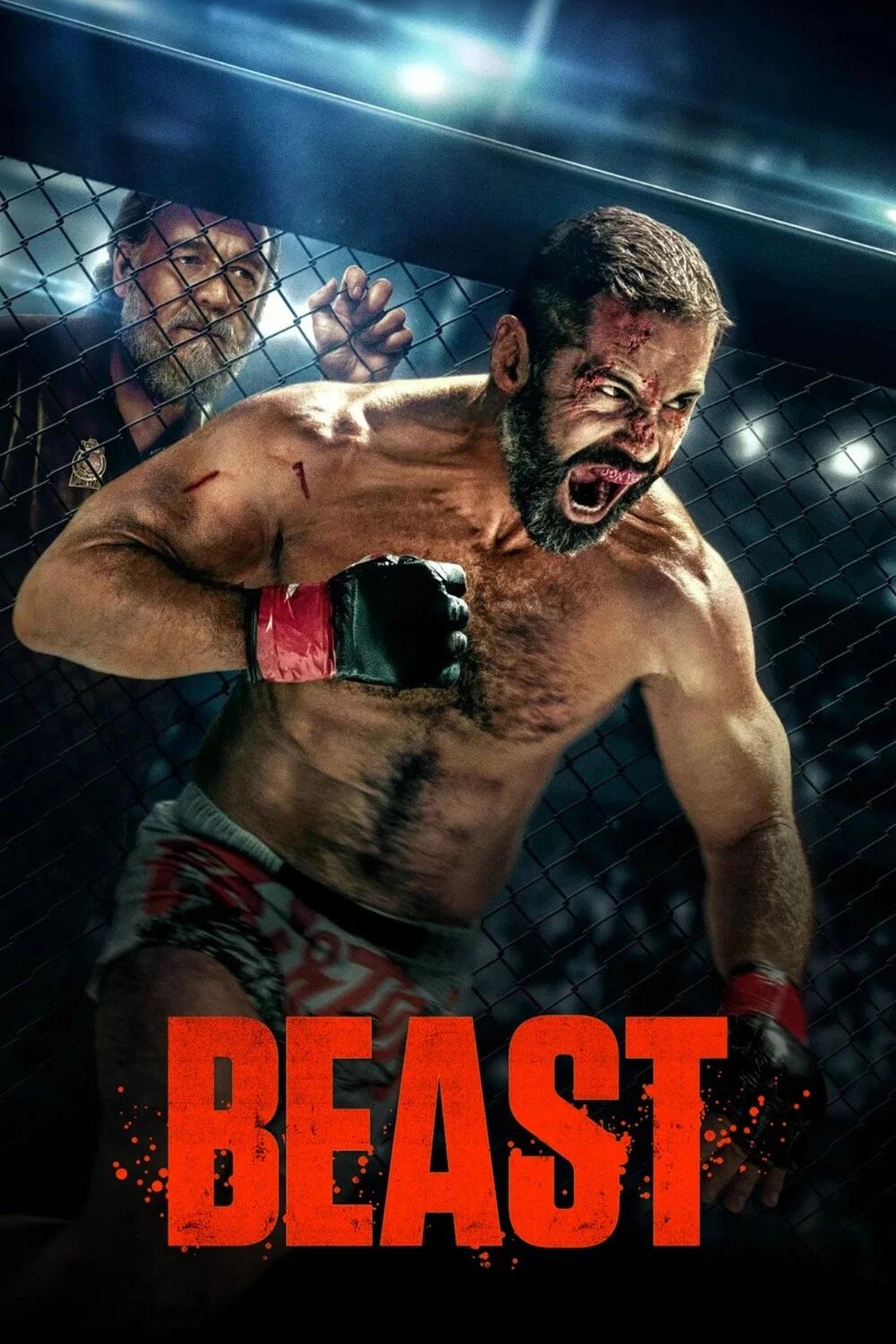 Poster chính thức của phim Phim Hành Động, Phim Tâm Lý "Đấu võ sinh tử" (Beast - 2026), với sự tham gia của diễn viên Daniel MacPherson và Luke Hemsworth.