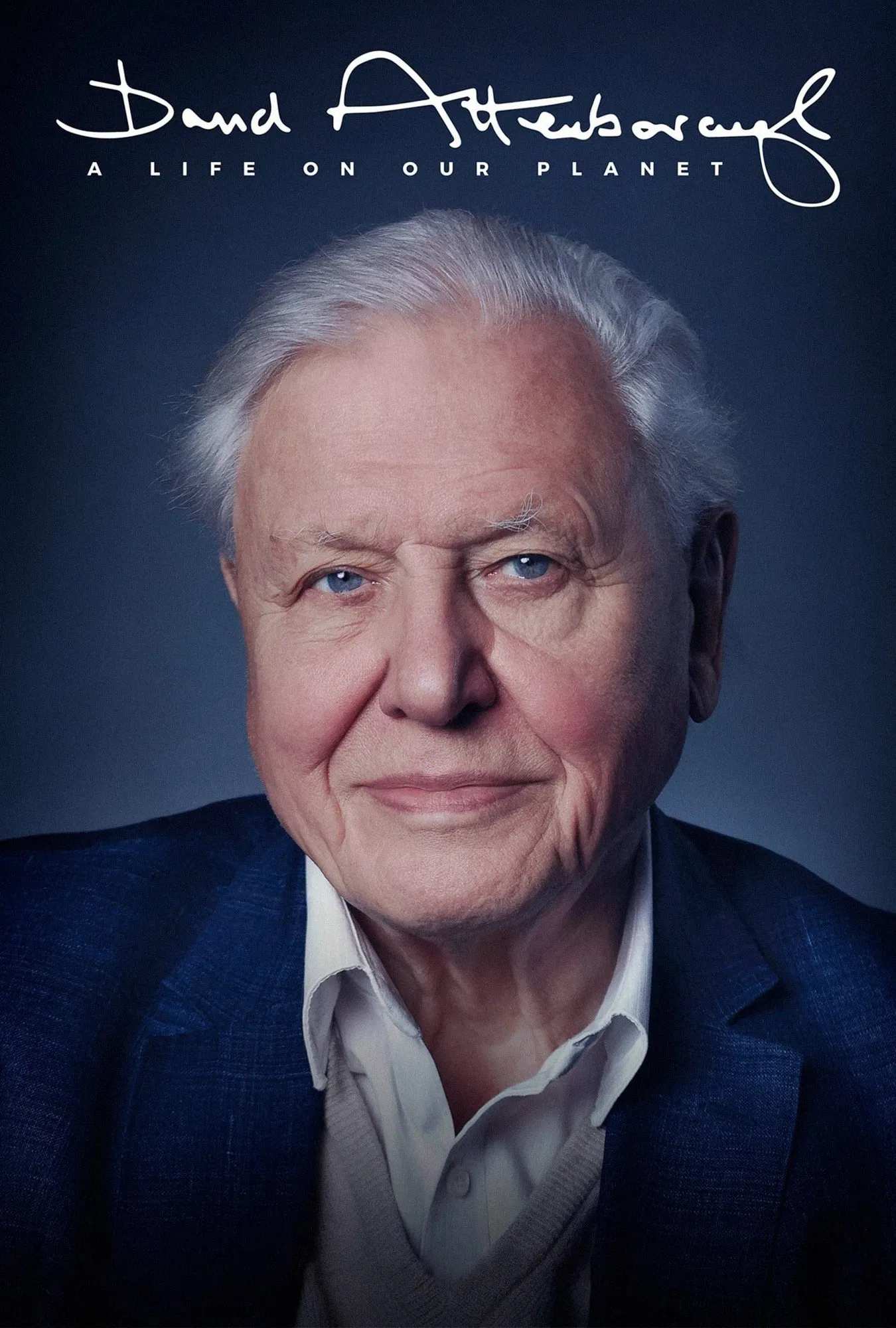 Poster chính thức của phim Phim Tài Liệu, Phim Tâm Lý "David Attenborough: Một Cuộc Đời Trên Trái Đất" (David Attenborough: A Life on Our Planet - 2020), với sự tham gia của diễn viên David Attenborough.