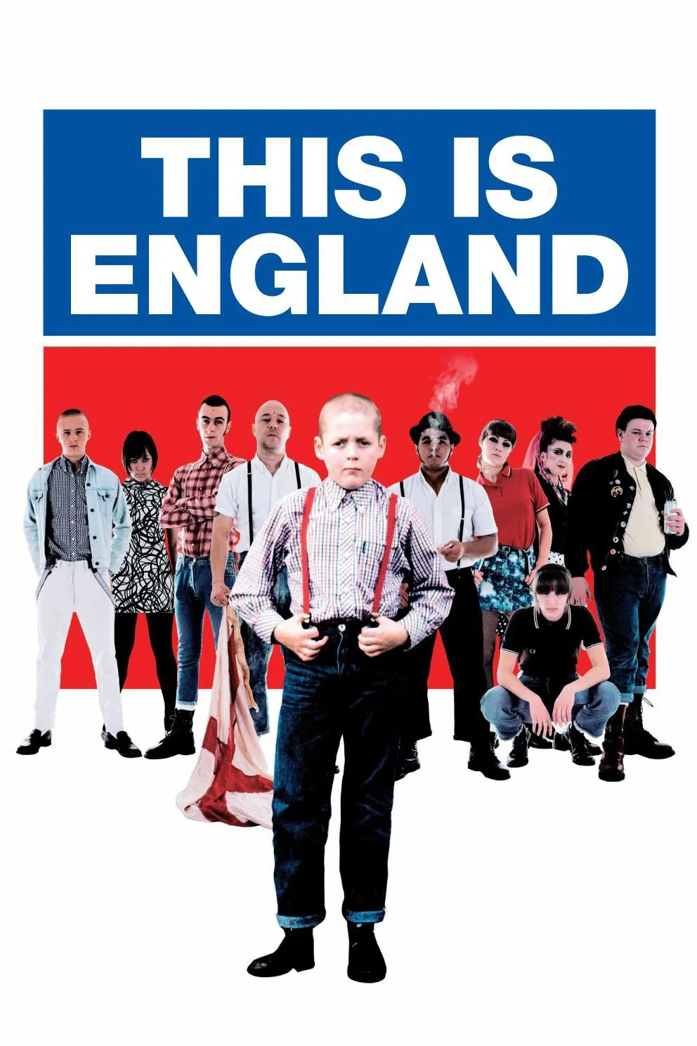 Poster chính thức của phim Phim Tâm Lý, Phim Hình Sự "Đây Là Nước Anh" (This Is England - 2007), với sự tham gia của diễn viên Thomas Turgoose và Stephen Graham.