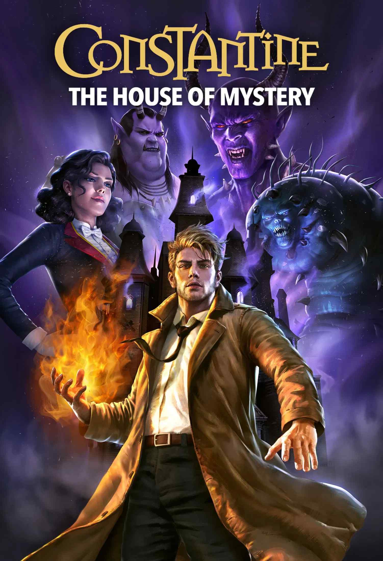 Poster chính thức của phim Phim Hoạt Hình, Phim Hành Động "DC Showcase: Constantine: The House of Mystery" (DC Showcase - Constantine: The House of Mystery - 2022), với sự tham gia của diễn viên Matt Ryan và Ray Chase.