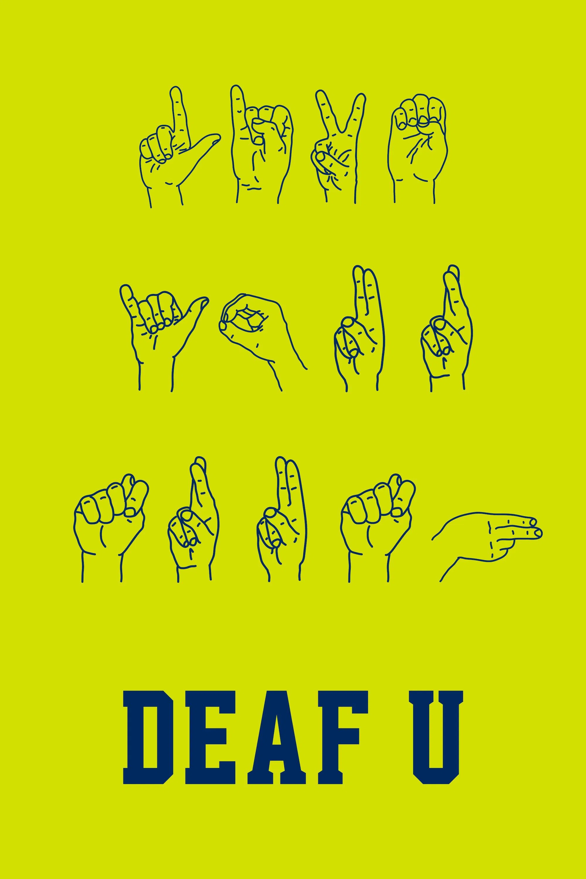 Poster chính thức của phim Phim Tài Liệu "Deaf U: Đại học cho người điếc" (Deaf U - 2020).