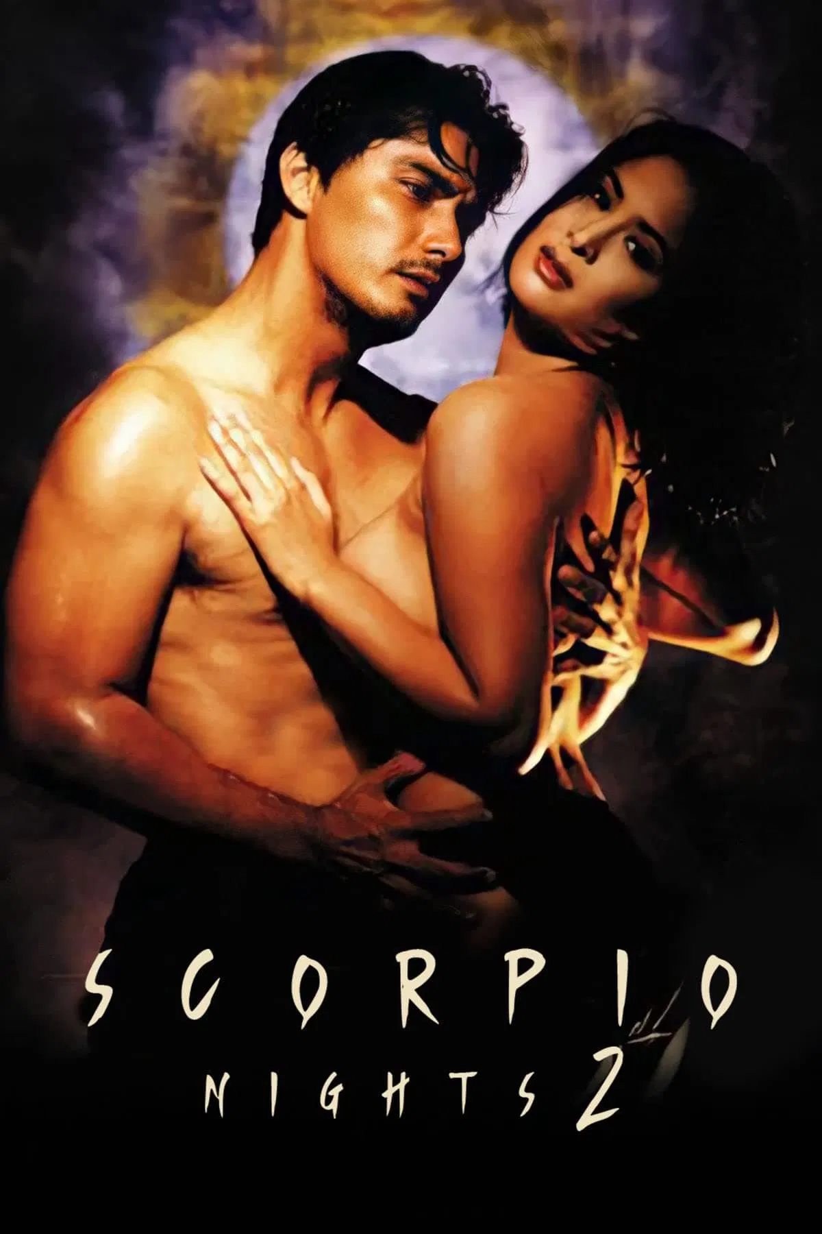 Poster chính thức của phim Phim Tâm Lý "Đêm Của Thiên Yết 2" (Scorpio Nights 2 - 1999), với sự tham gia của diễn viên Albert Martinez và Joyce Jimenez.