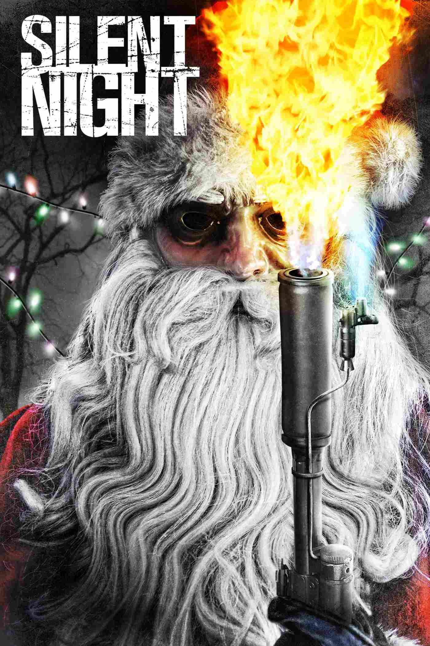 Poster chính thức của phim Phim Hài, Phim Kinh Dị "Đêm Giáng Sinh Kinh Hoàng" (Silent Night - 2012), với sự tham gia của diễn viên Malcolm McDowell và Jaime King.