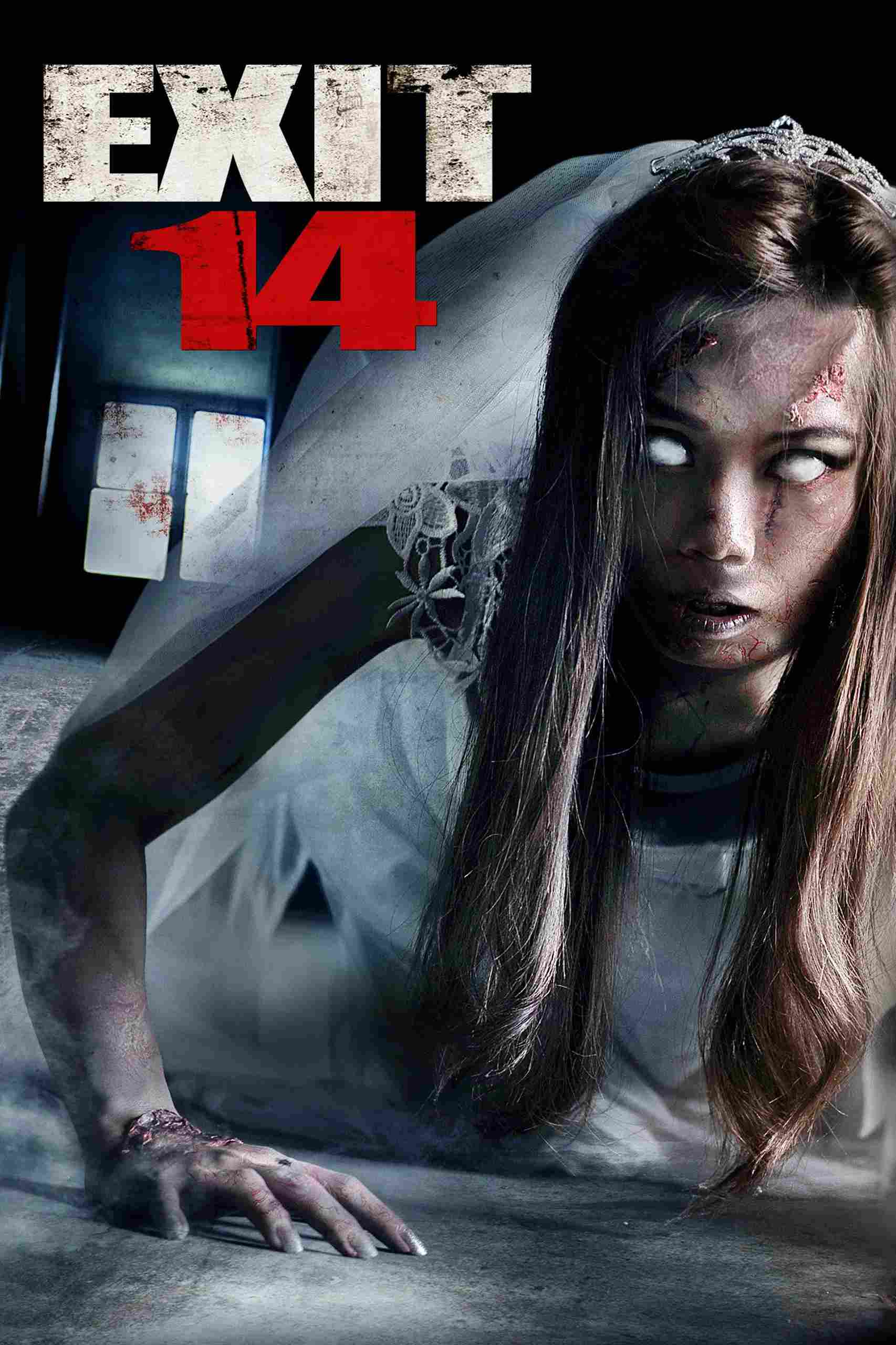 Poster chính thức của phim Phim Kinh Dị "Đêm Kinh Hoàng" (Exit 14 - 2016), với sự tham gia của diễn viên Tom Sizemore và John Schneider.