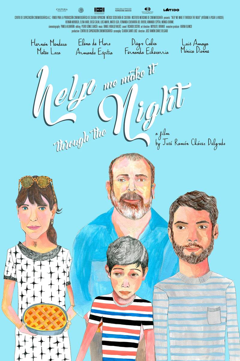 Poster chính thức của phim Phim Tâm Lý "Đêm Say" (Help Me Make It Through the Night - 2018), với sự tham gia của diễn viên Hernán Mendoza và Elena de Haro.