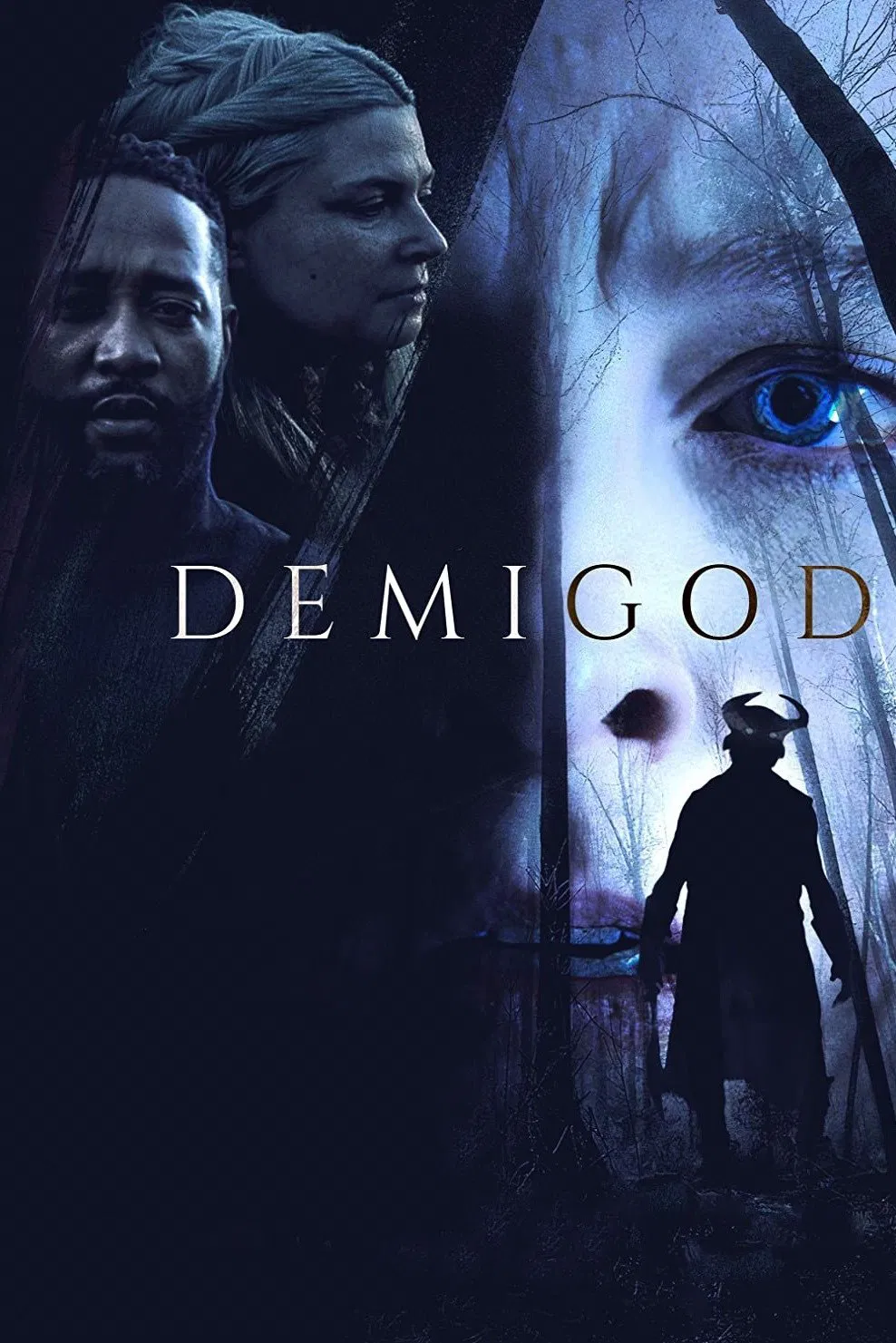 Poster chính thức của phim Phim Kinh Dị, Phim Bí Ẩn "Demigod" (Demigod - 2021), với sự tham gia của diễn viên Rachel Nichols và Yohance Myles.