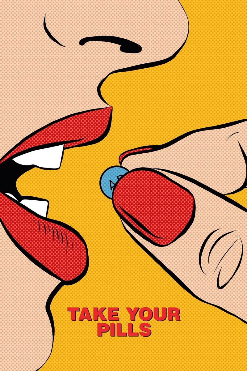 Poster chính thức của phim Phim Tài Liệu "Đến Giờ Uống Thuốc" (Take Your Pills - 2018), với sự tham gia của diễn viên Ringo Starr và George Harrison.