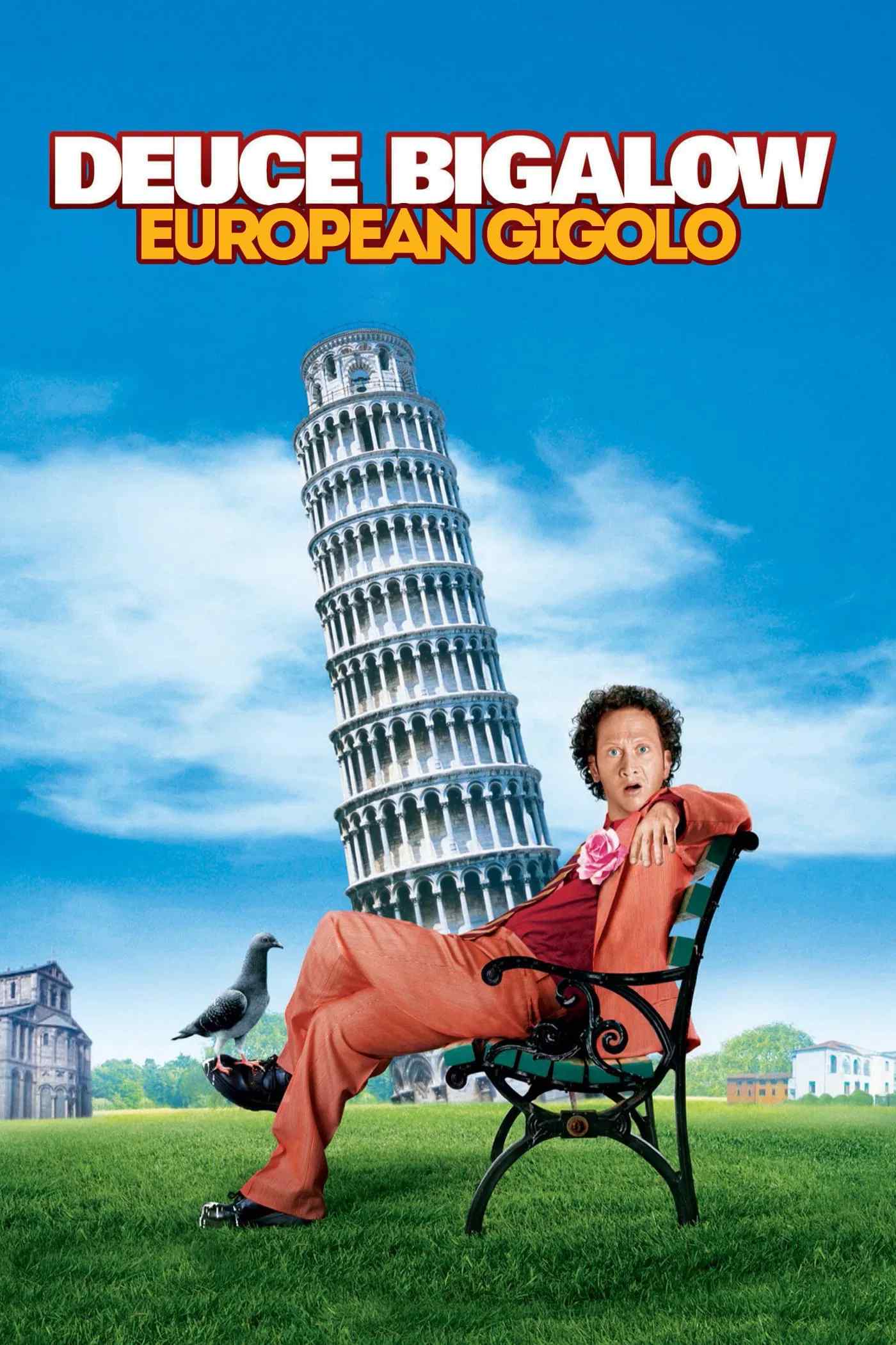 Poster chính thức của phim Phim Hài "Deuce Bigalow: Trai Bao Đến Châu Âu" (Deuce Bigalow: European Gigolo - 2005), với sự tham gia của diễn viên Rob Schneider và Eddie Griffin.