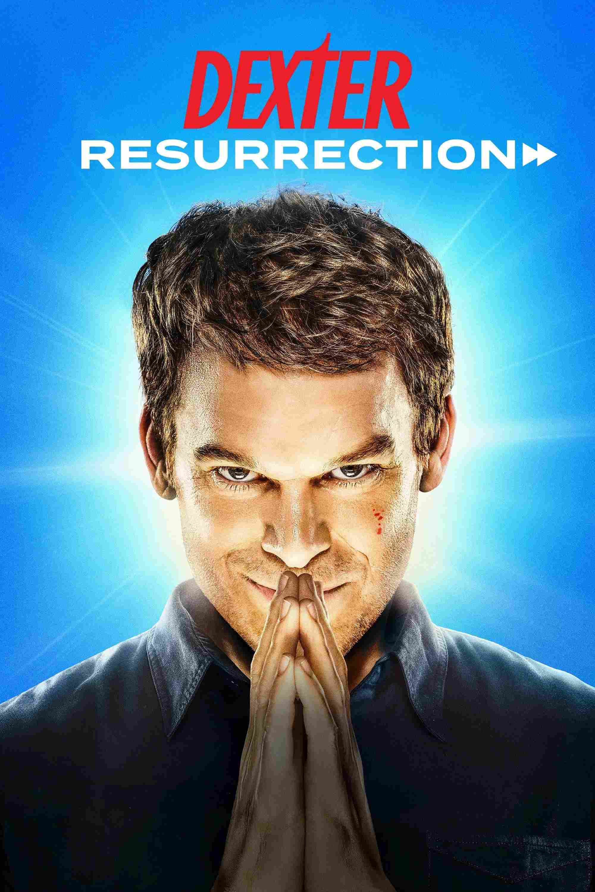 Poster chính thức của phim Phim Hình Sự, Phim Tâm Lý "Dexter: Hồi Sinh" (Dexter: Resurrection - 2025), với sự tham gia của diễn viên Michael C. Hall và Uma Thurman.