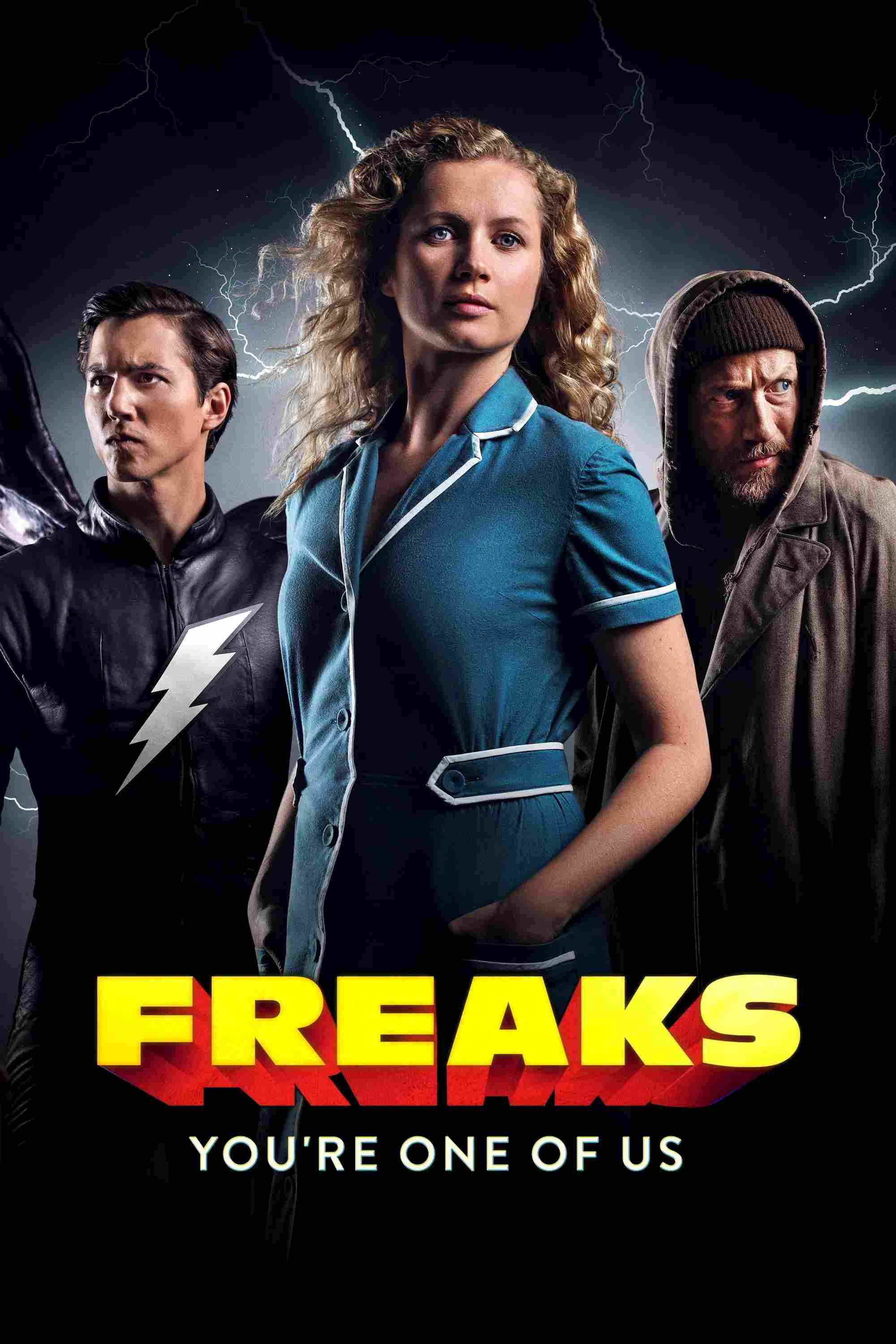 Poster chính thức của phim Phim Tâm Lý, Phim Giả Tượng "Dị Năng - Trong Mỗi Chúng Ta" (Freaks - You're One of Us - 2020), với sự tham gia của diễn viên Cornelia Gröschel và Tim Oliver Schultz.