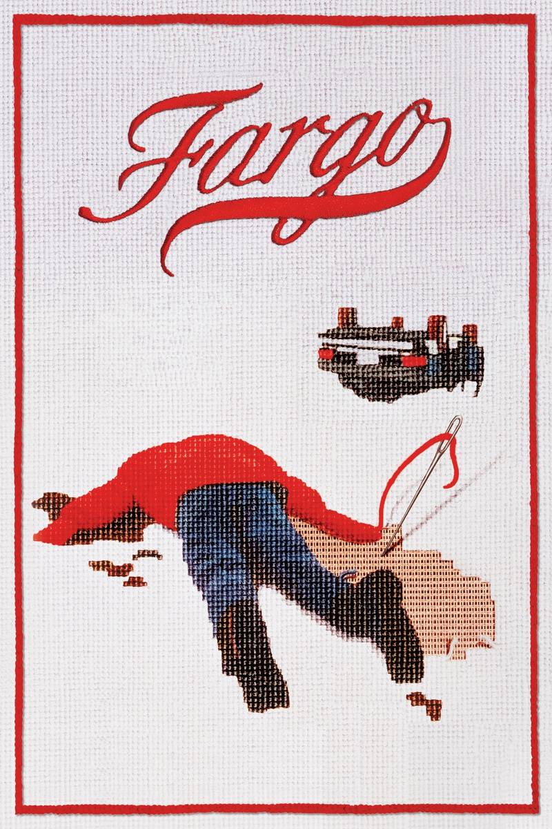 Poster chính thức của phim Phim Hình Sự, Phim Tâm Lý "Đi Quá Xa" (Fargo - 1996), với sự tham gia của diễn viên Frances McDormand và William H. Macy.