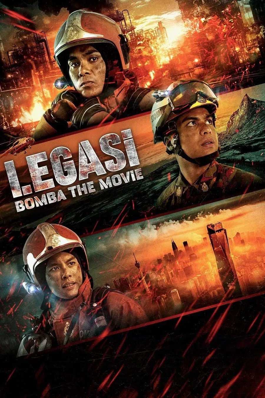 Poster chính thức của phim Phim Hành Động, Phim Tâm Lý "Di Sản Lính Cứu Hỏa" (Legasi: Bomba the Movie - 2025), với sự tham gia của diễn viên Ben Amir và Nas-T.