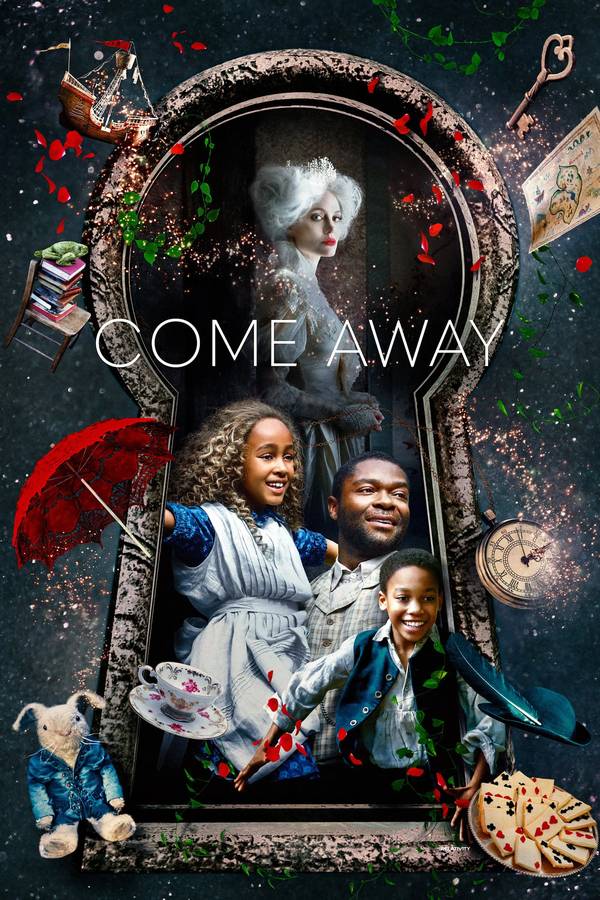 Poster chính thức của phim Phim Giả Tượng, Phim Phiêu Lưu "Đi Thật Xa" (Come Away - 2020), với sự tham gia của diễn viên Keira Chansa và Jordan A. Nash.