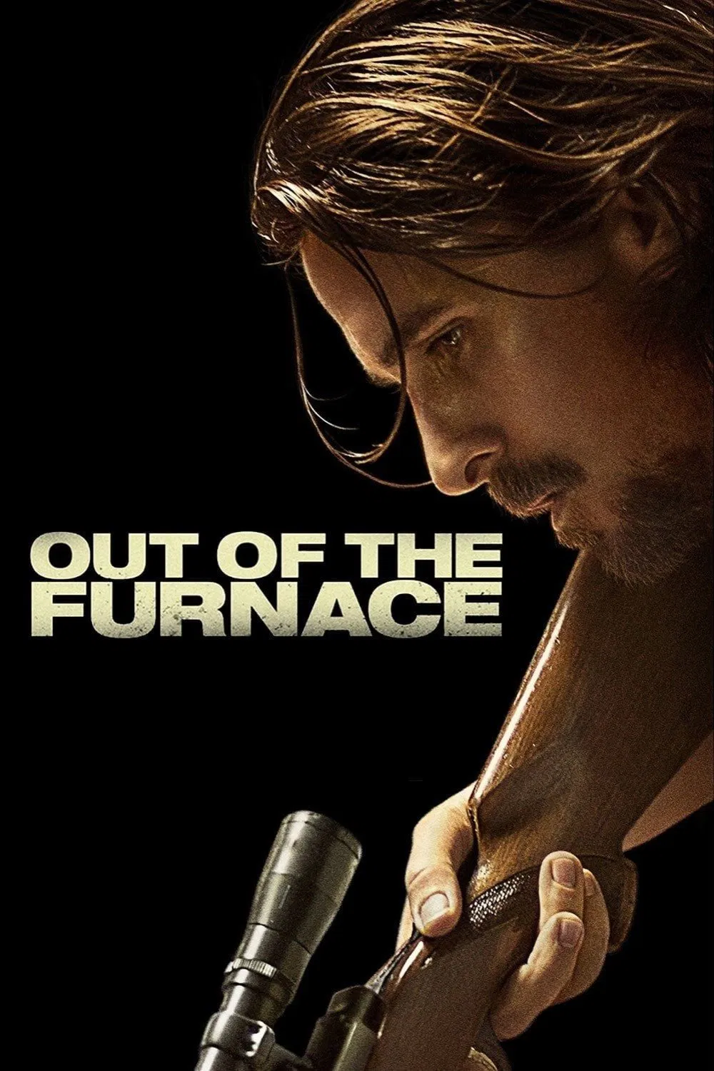 Poster chính thức của phim Phim Giật Gân, Phim Tâm Lý "Đi Tìm Công Lý" (Out of the Furnace - 2013), với sự tham gia của diễn viên Christian Bale và Zoe Saldaña.