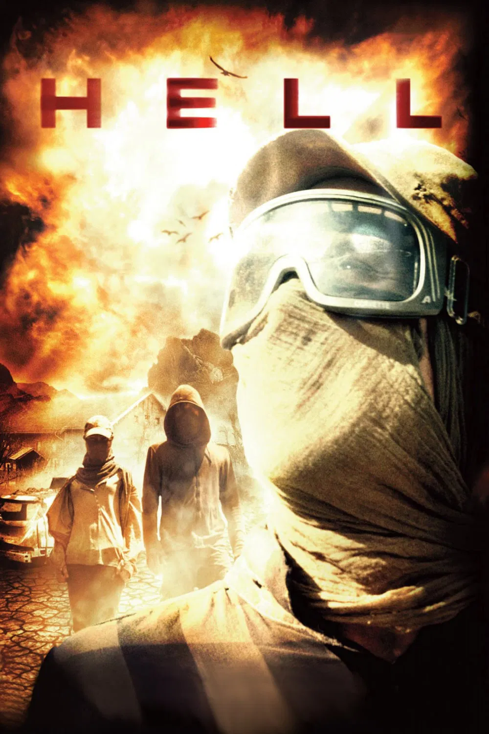 Poster chính thức của phim Phim Kinh Dị, Phim Viễn Tưởng "Địa Ngục" (Hell - 2011), với sự tham gia của diễn viên Hannah Herzsprung và Lars Eidinger.