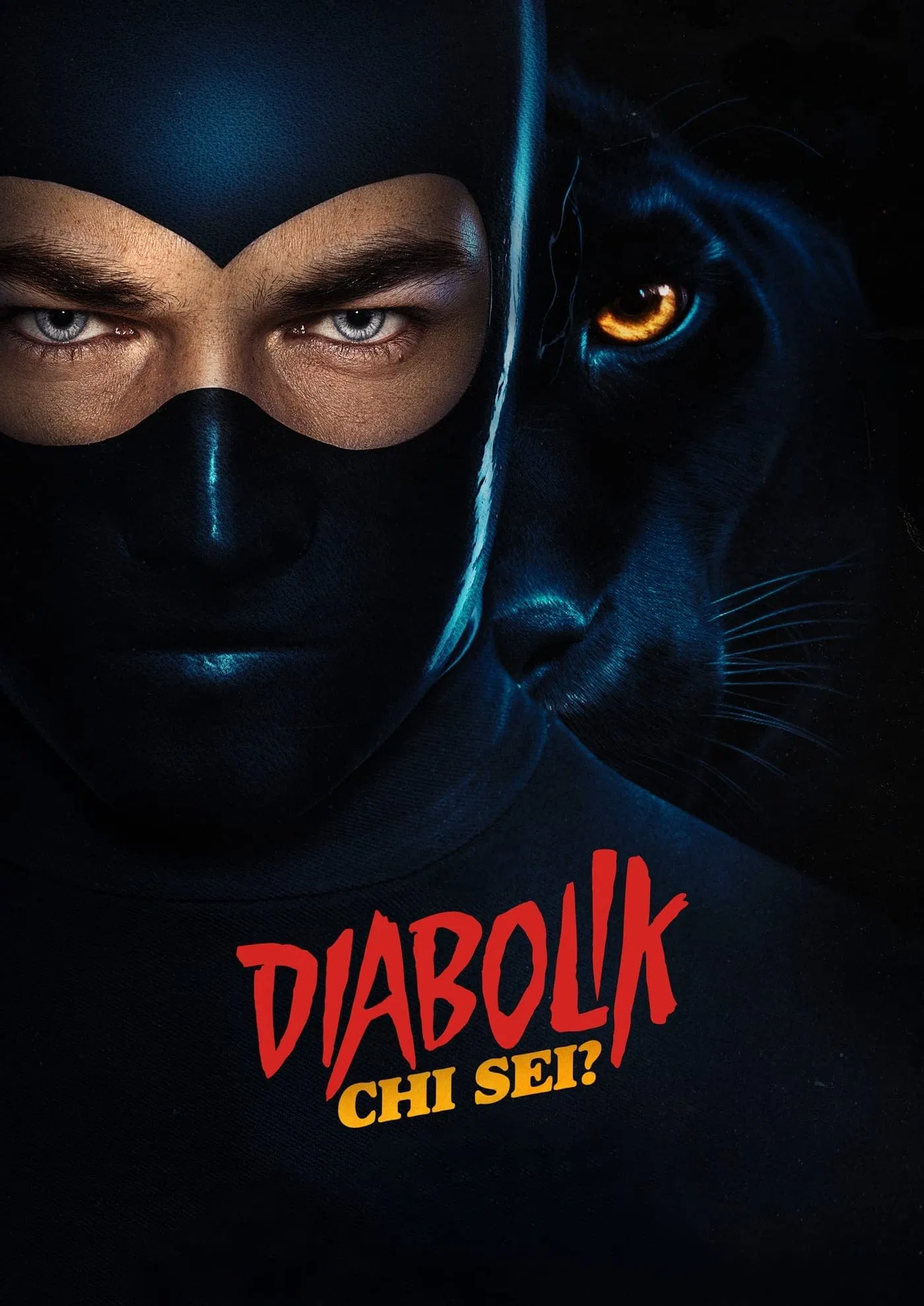 Poster chính thức của phim Phim Hình Sự, Phim Hành Động "Diabolik Bạn Là Ai" (Diabolik: Who Are You? - 2023), với sự tham gia của diễn viên Giacomo Gianniotti và Miriam Leone.