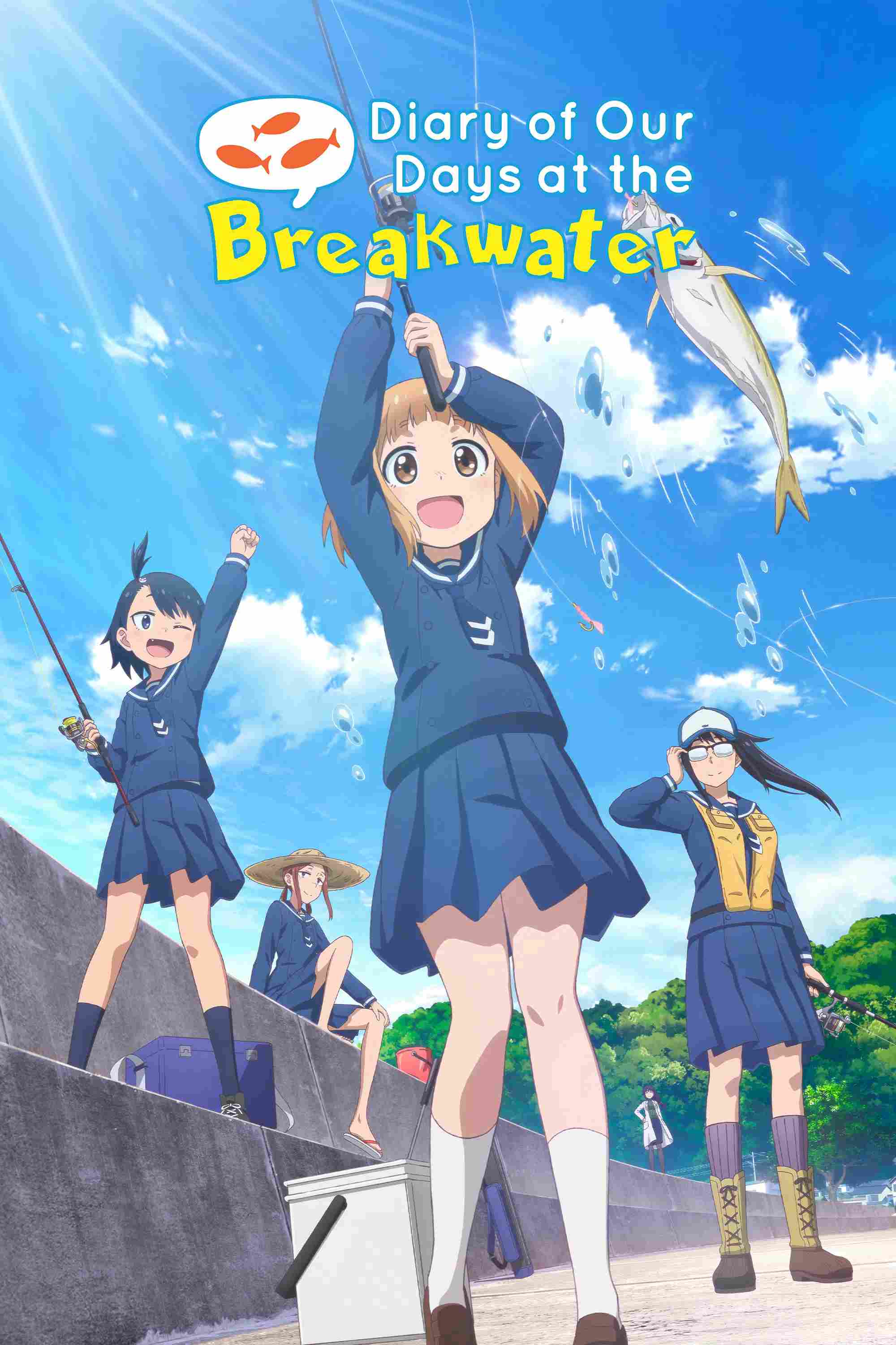 Poster chính thức của phim Phim Hoạt Hình, Phim Hài "Diary of Our Days at the Breakwater" (Diary of Our Days at the Breakwater - 2020), với sự tham gia của diễn viên Kanon Takao và Natsumi Kawaida.