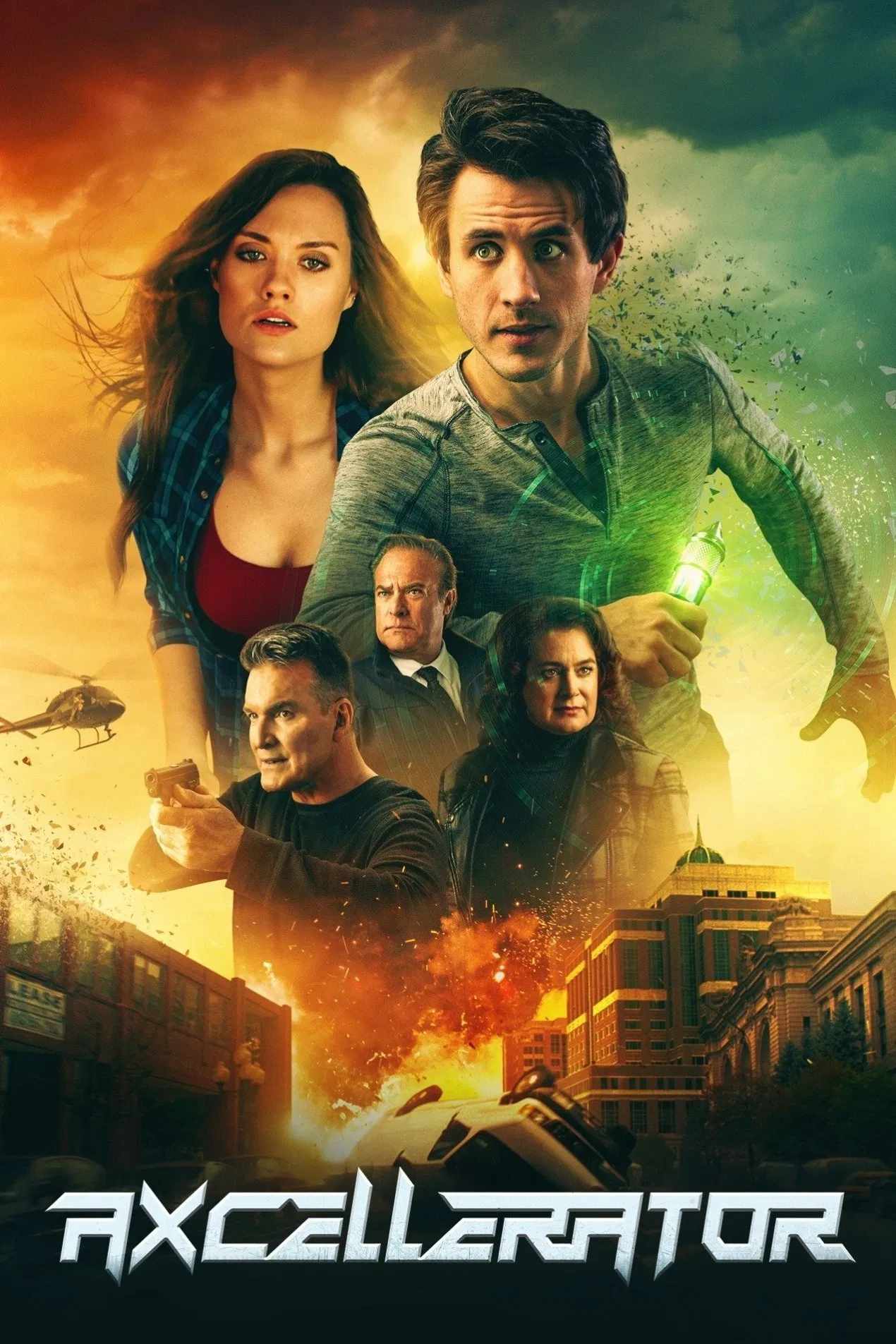 Poster chính thức của phim Phim Viễn Tưởng "Dịch Chuyển Định Mệnh" (Axcellerator - 2019), với sự tham gia của diễn viên Ryan Wesen và Laura James.
