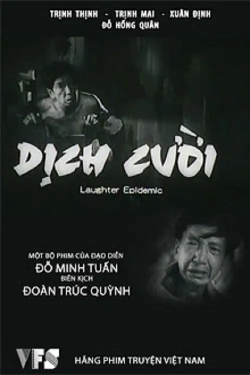 Poster chính thức của phim Phim Hài "Dịch Cười" (Laughter Epidemic - 1988), với sự tham gia của diễn viên Thinh Trinh và Xuân Định.