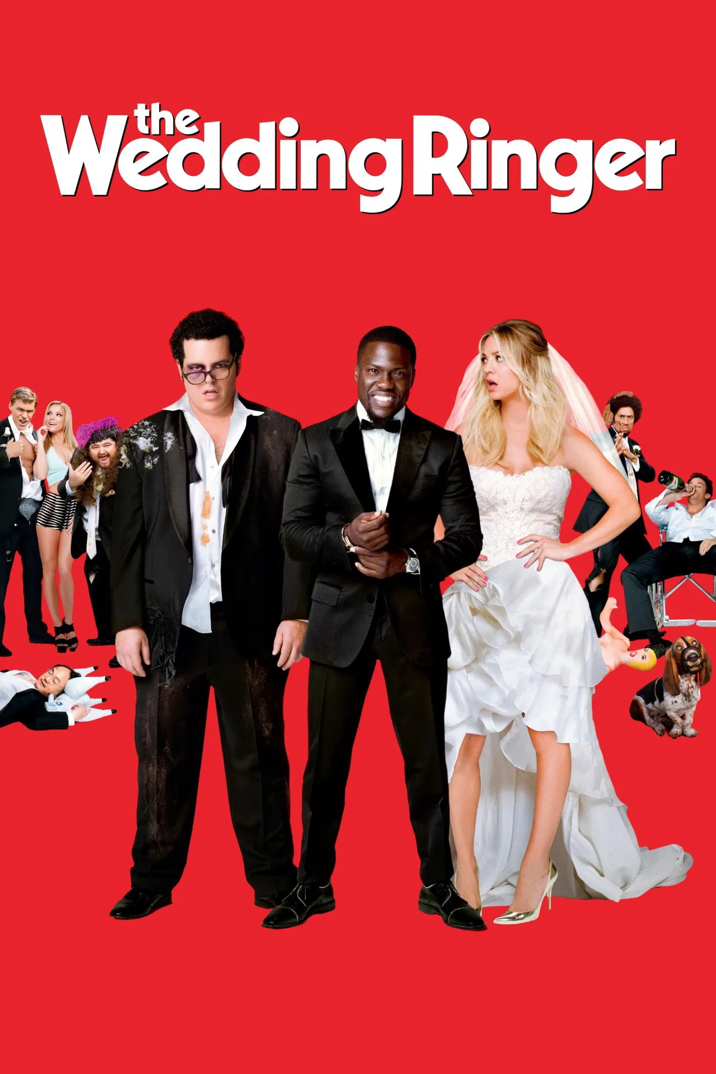 Poster chính thức của phim Phim Hài "Dịch Vụ Trai Thuê" (The Wedding Ringer - 2015), với sự tham gia của diễn viên Kevin Hart và Josh Gad.