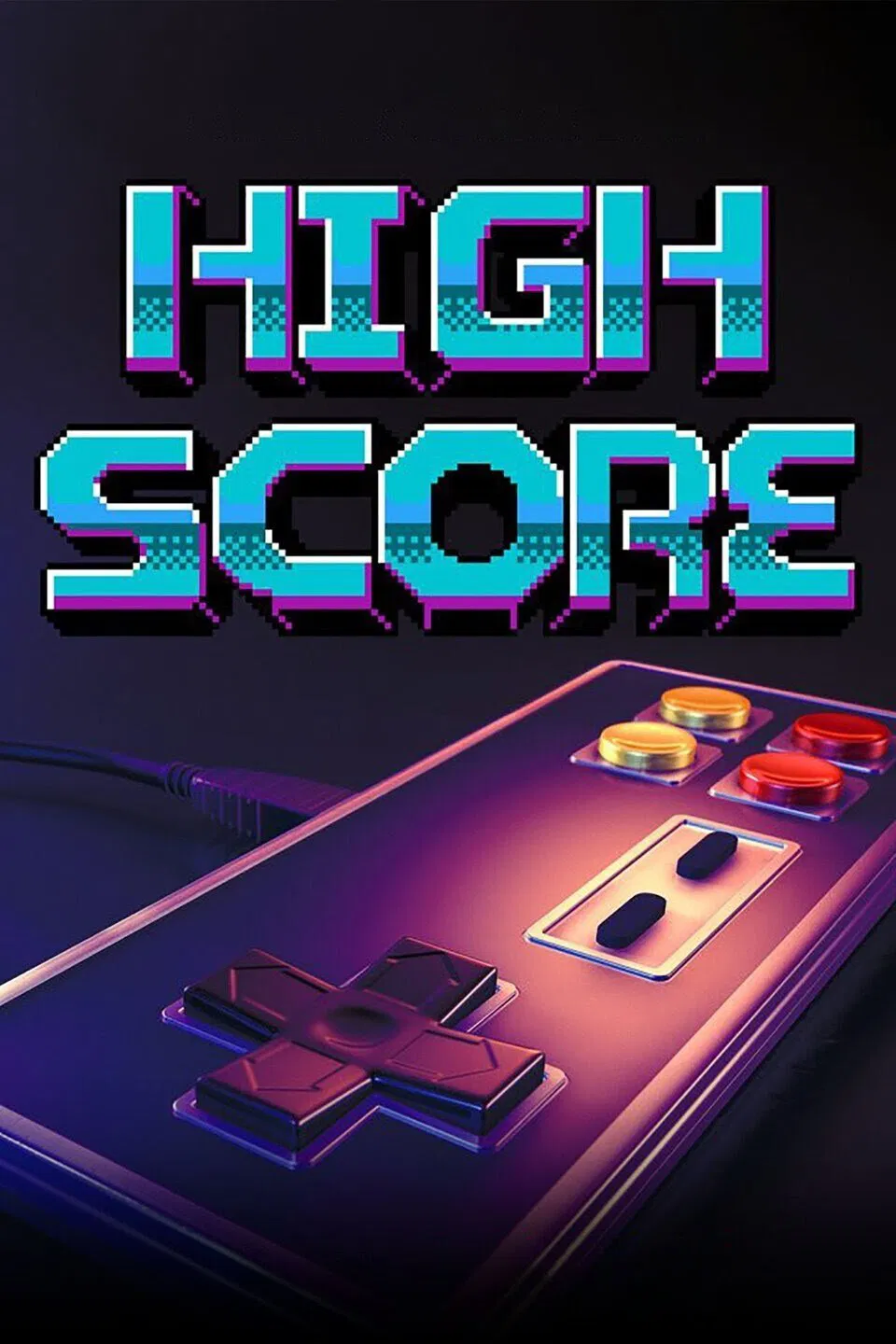 Poster chính thức của phim Phim Tài Liệu "Điểm số kỷ lục" (High Score - 2020), với sự tham gia của diễn viên Charles Martinet.
