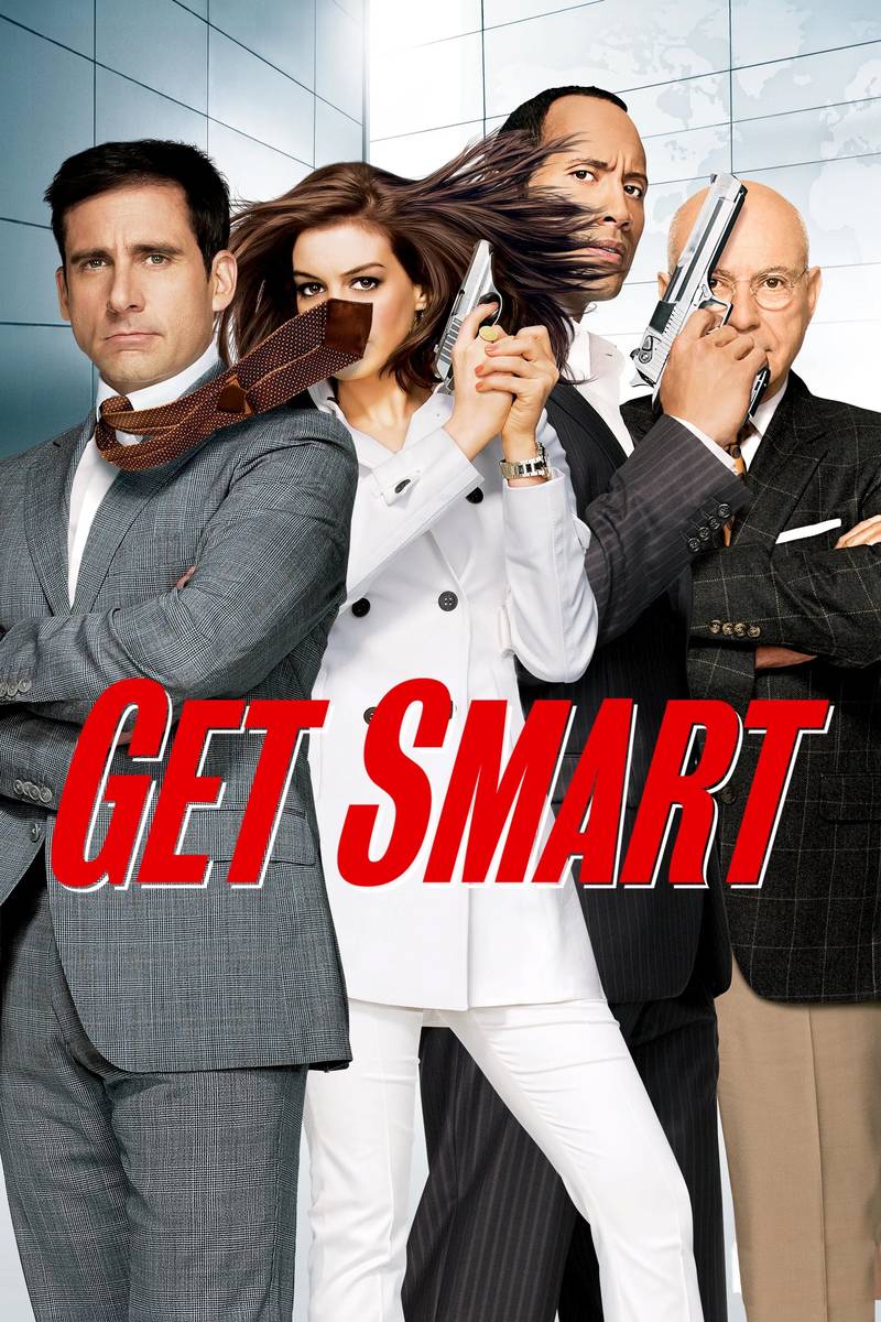 Poster chính thức của phim Phim Hành Động, Phim Hài "Điệp Viên 86: Nhiệm Vụ Bất Khả Thi" (Get Smart - 2008), với sự tham gia của diễn viên Steve Carell và Anne Hathaway.