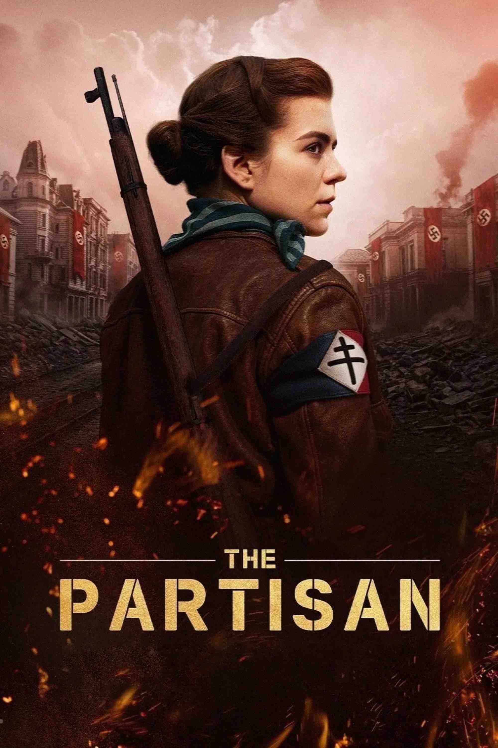 Poster chính thức của phim Phim Lịch Sử, Phim Chiến Tranh "Điệp Viên Ba Lan" (The Partisan - 2025), với sự tham gia của diễn viên Morgane Polanski và Ingvar E. Sigurðsson.