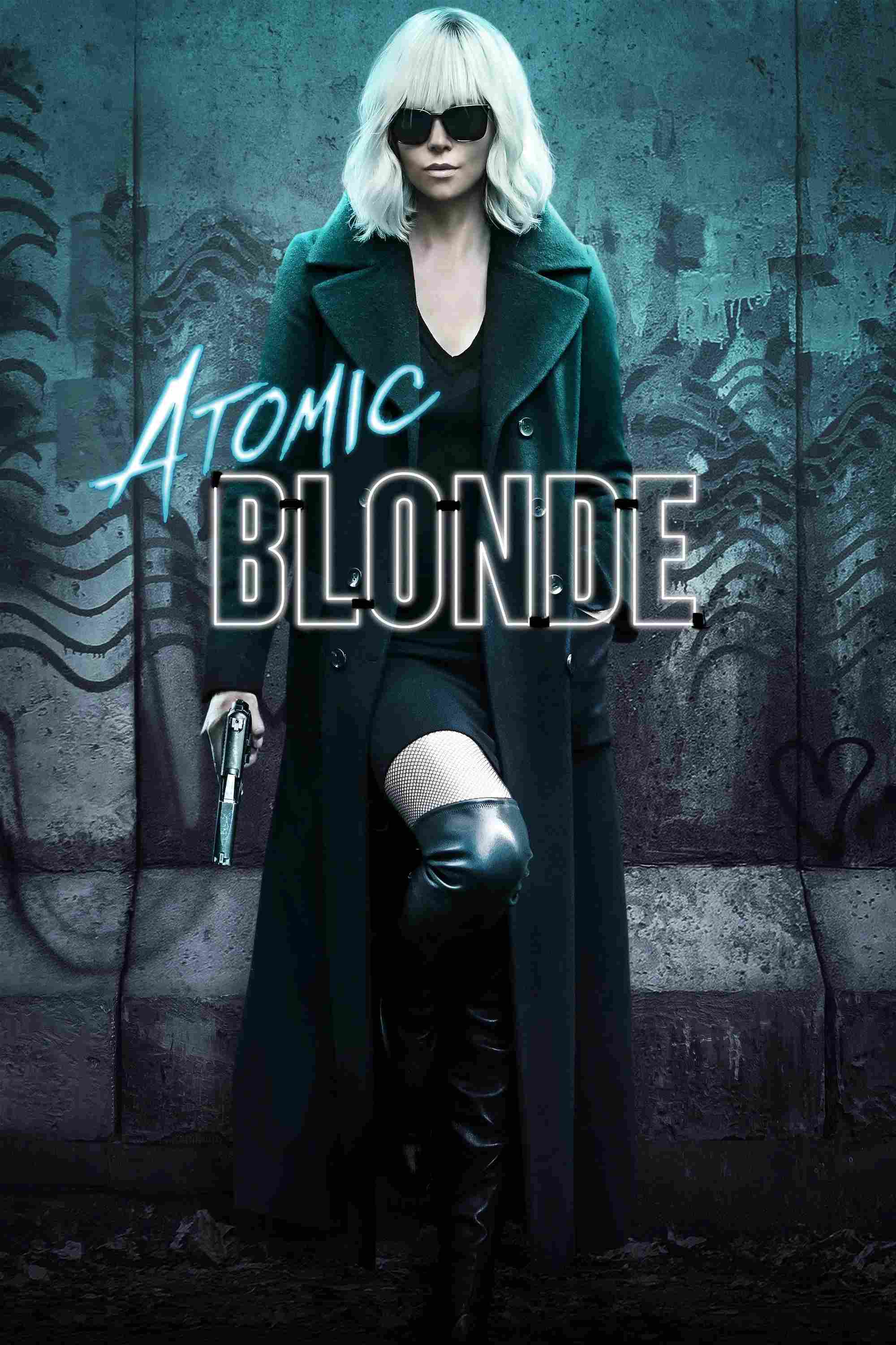 Poster chính thức của phim Phim Hành Động, Phim Phiêu Lưu "Điệp Viên Báo Thù" (Atomic Blonde - 2017), với sự tham gia của diễn viên Charlize Theron và James McAvoy.