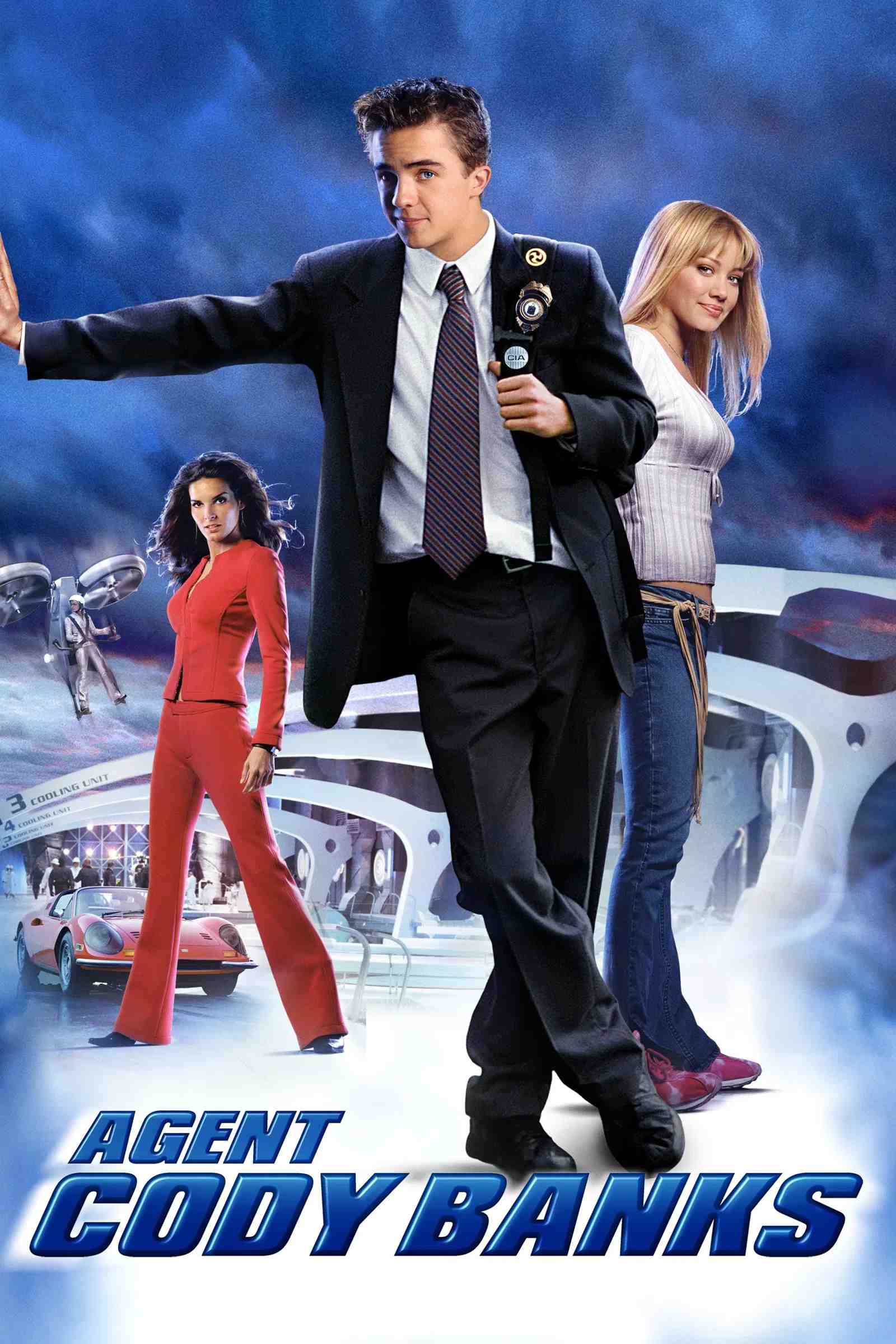 Poster chính thức của phim Phim Hành Động, Phim Phiêu Lưu "Điệp Viên Cody Banks" (Agent Cody Banks - 2003), với sự tham gia của diễn viên Frankie Muniz và Hilary Duff.