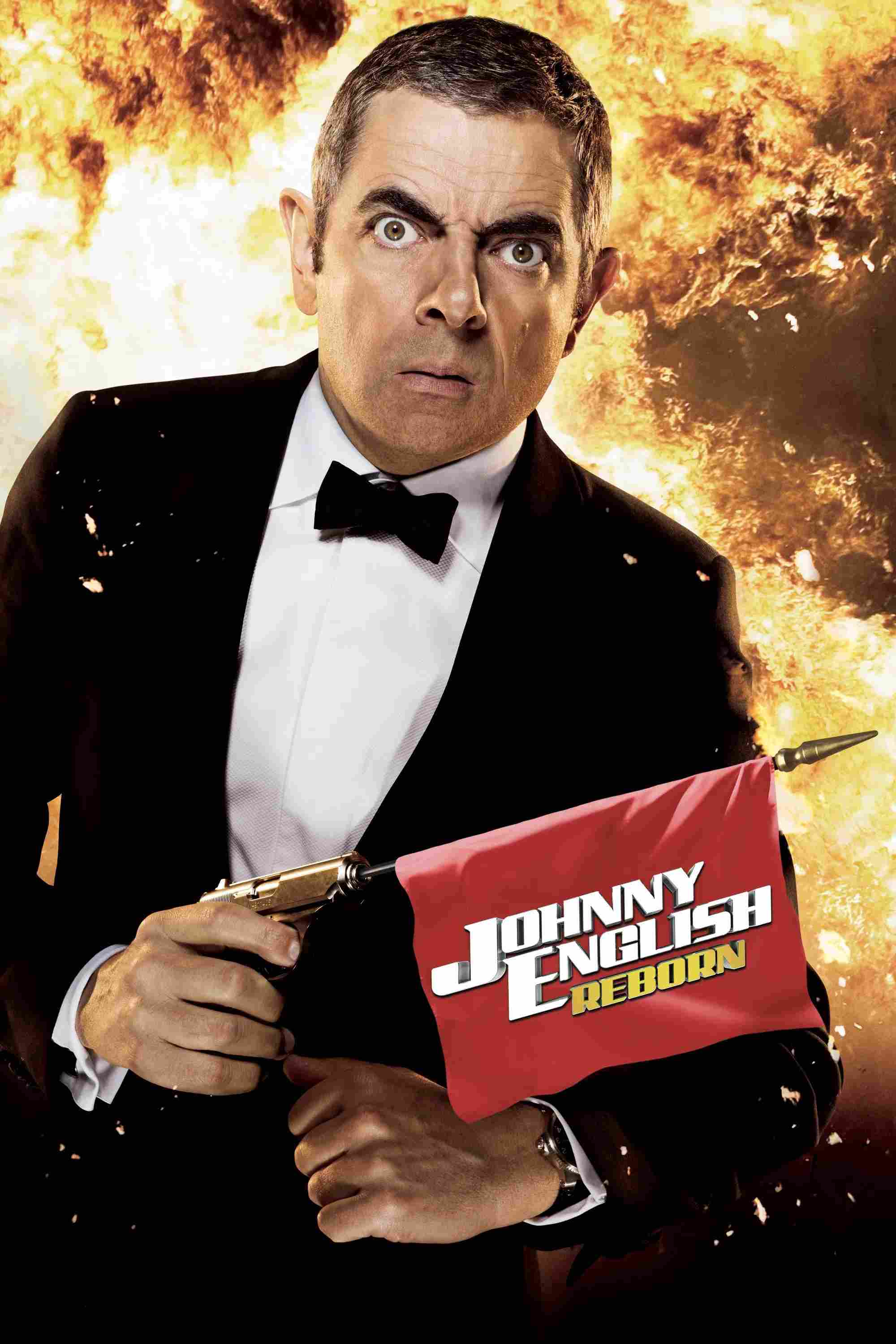Poster chính thức của phim Phim Hình Sự, Phim Hành Động "Điệp Viên Không Không Thấy: Tái Xuất" (Johnny English Reborn - 2011), với sự tham gia của diễn viên Rowan Atkinson và Gillian Anderson.