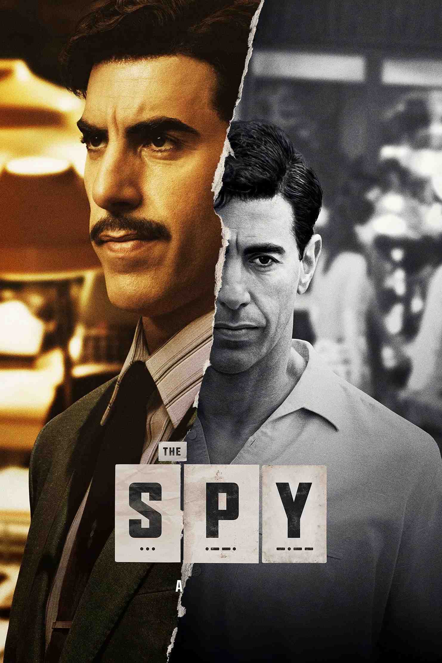 Poster chính thức của phim Phim Tâm Lý "Điệp viên Mossad" (The Spy - 2019), với sự tham gia của diễn viên Sacha Baron Cohen và Noah Emmerich.