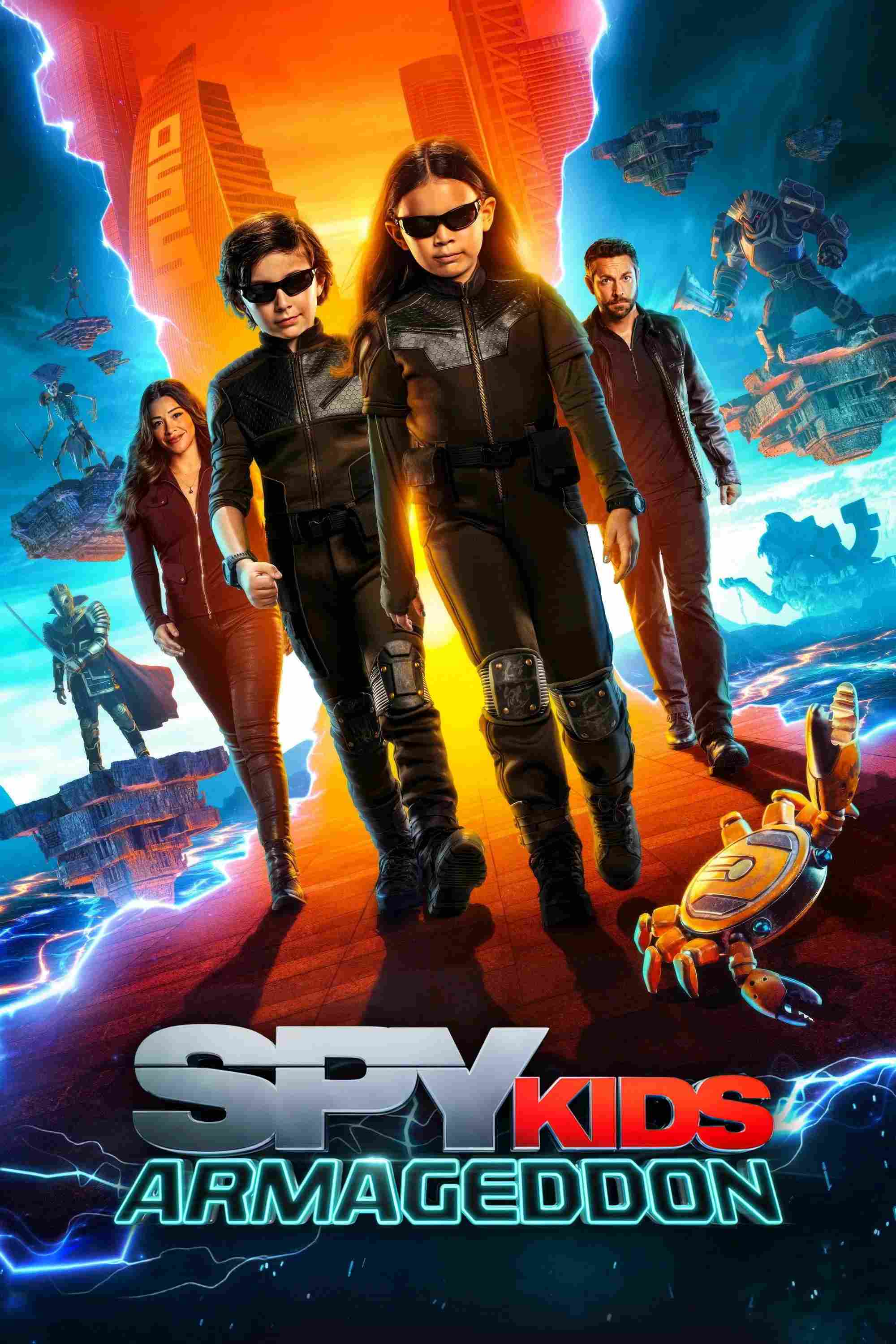 Poster chính thức của phim Phim Gia Đình, Phim Hài "Điệp Viên Nhí: Ngày Tận Thế" (Spy Kids: Armageddon - 2023), với sự tham gia của diễn viên Connor Esterson và Everly Carganilla.