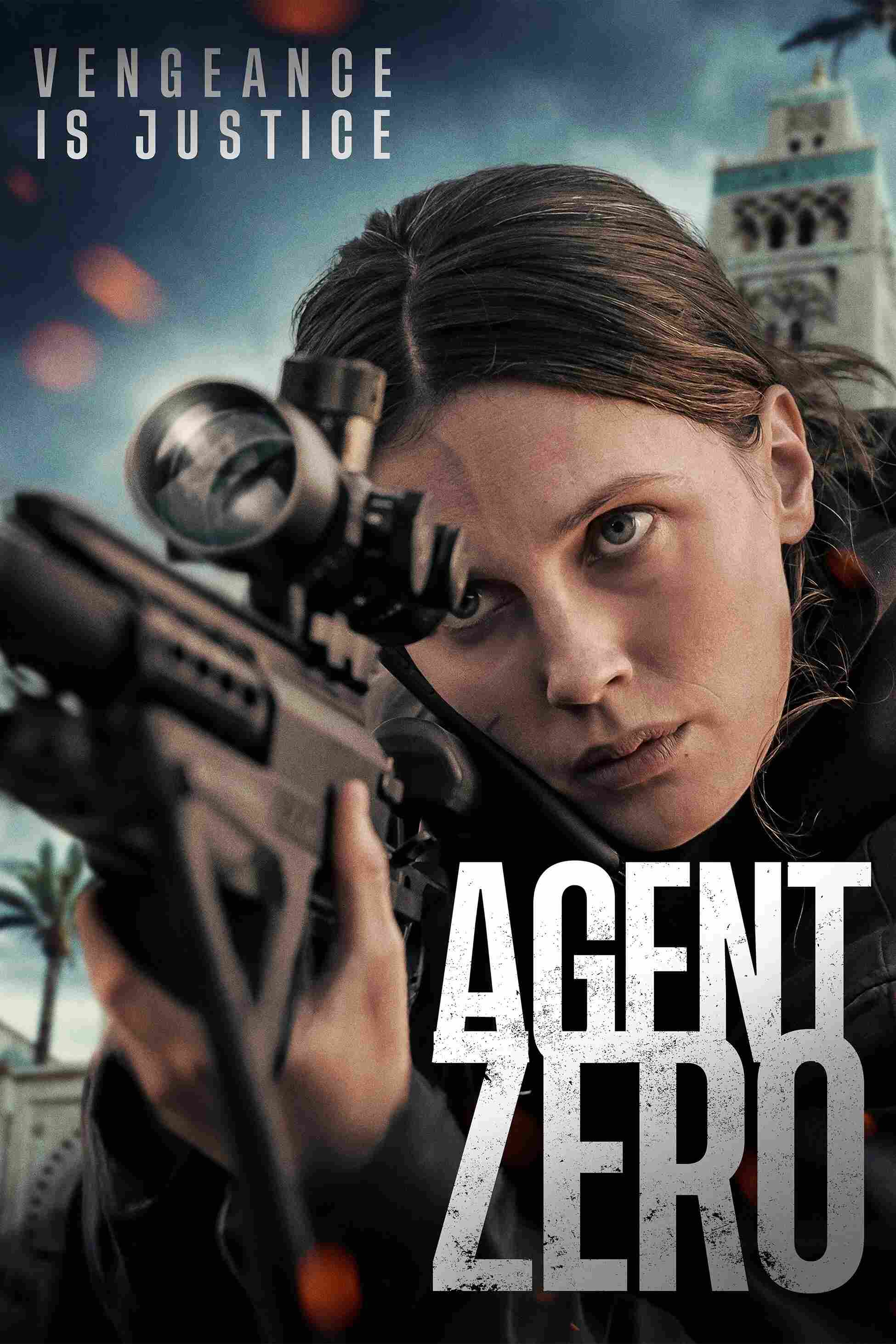 Poster chính thức của phim Phim Hành Động, Phim Giật Gân "Điệp Viên Số 0" (Agent Zero - 2025), với sự tham gia của diễn viên Marine Vacth và Emmanuelle Bercot.