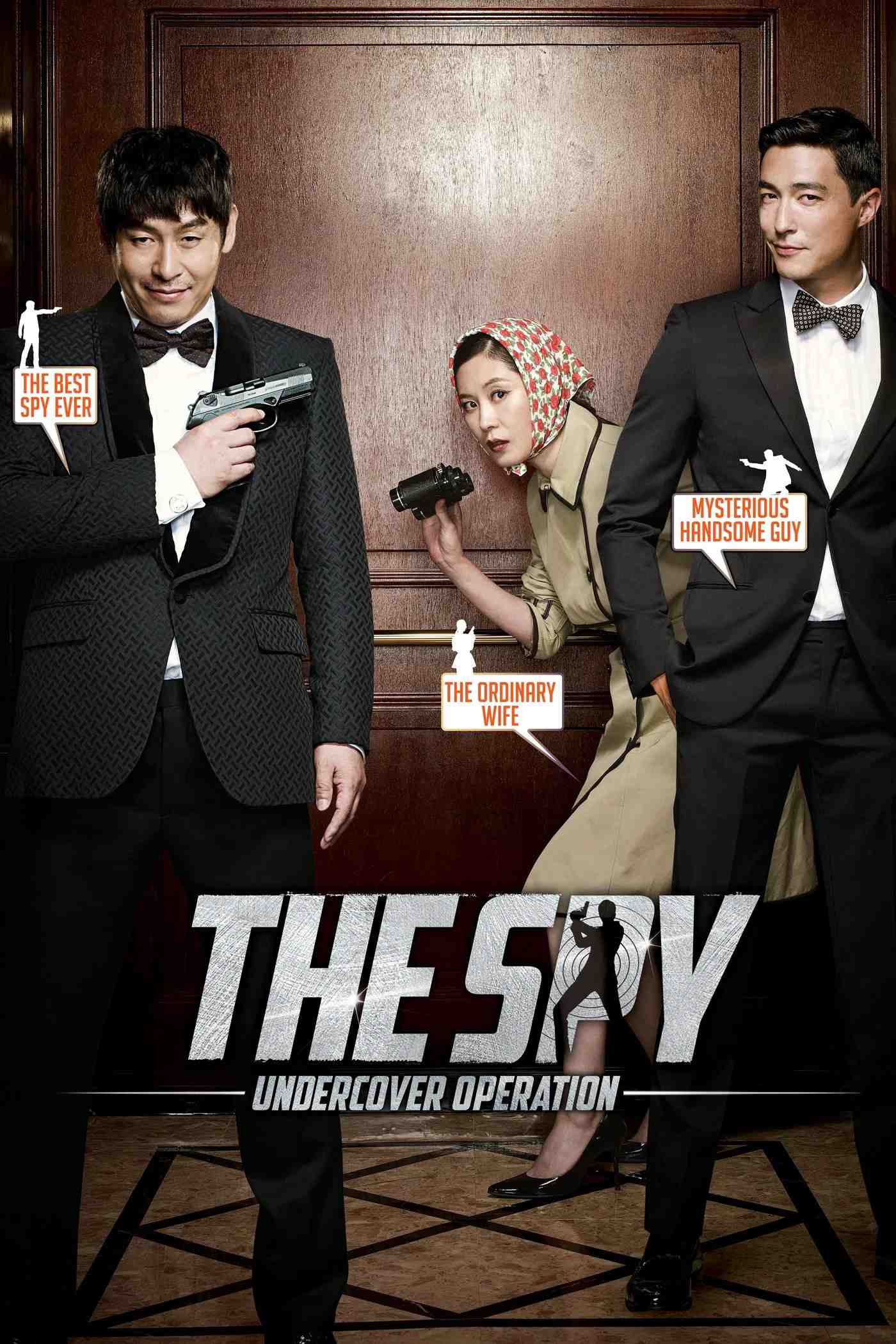 Poster chính thức của phim Phim Hành Động, Phim Hài "Điệp Viên Sợ Vợ" (The Spy: Undercover Operation - 2013), với sự tham gia của diễn viên Sul Kyung-gu và Moon So-ri.