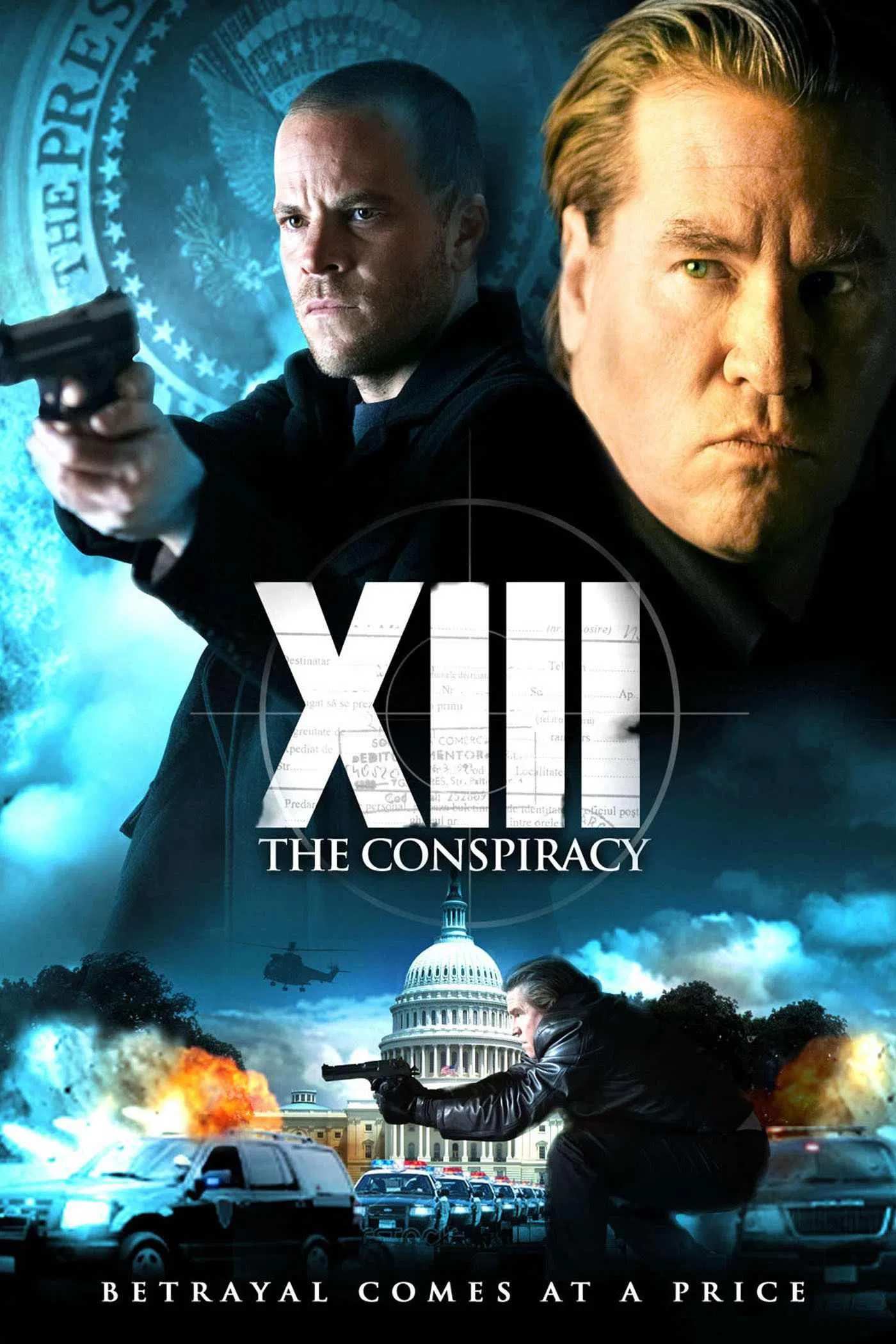 Poster chính thức của phim Phim Hành Động & Phiêu Lưu, Phim Hình Sự "Điệp Viên XIII" (XIII - 2008), với sự tham gia của diễn viên Stephen McHattie và Jessalyn Gilsig.