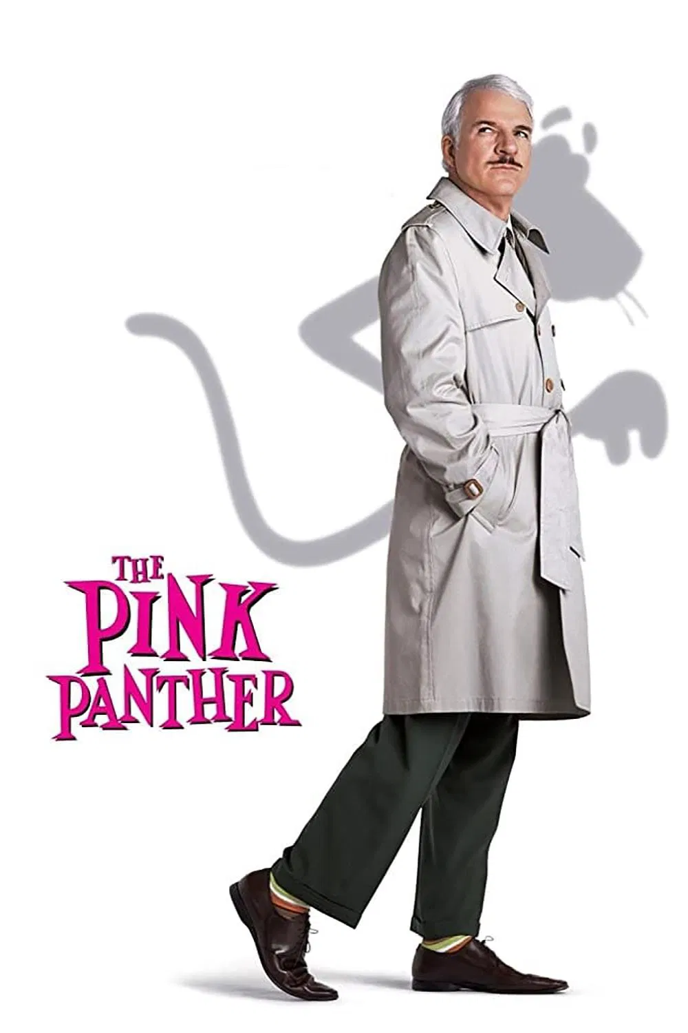 Poster chính thức của phim Phim Hài, Phim Bí Ẩn "Điệp Vụ Báo Hồng 1" (The Pink Panther - 2006), với sự tham gia của diễn viên Steve Martin và Jean Reno.