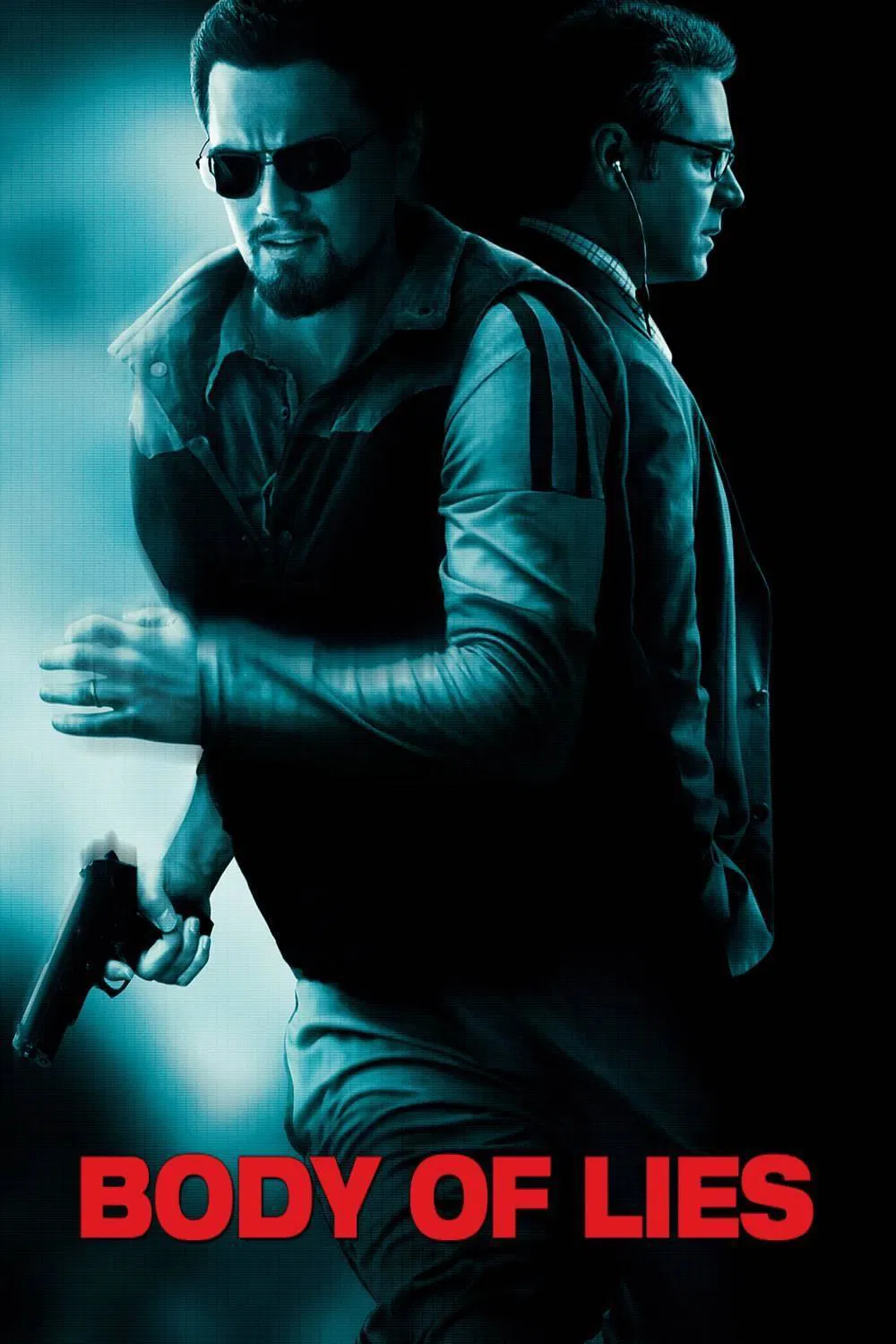Poster chính thức của phim Phim Hành Động, Phim Tâm Lý "Điệp Vụ Cá Đuối" (Body of Lies - 2008), với sự tham gia của diễn viên Leonardo DiCaprio và Russell Crowe.
