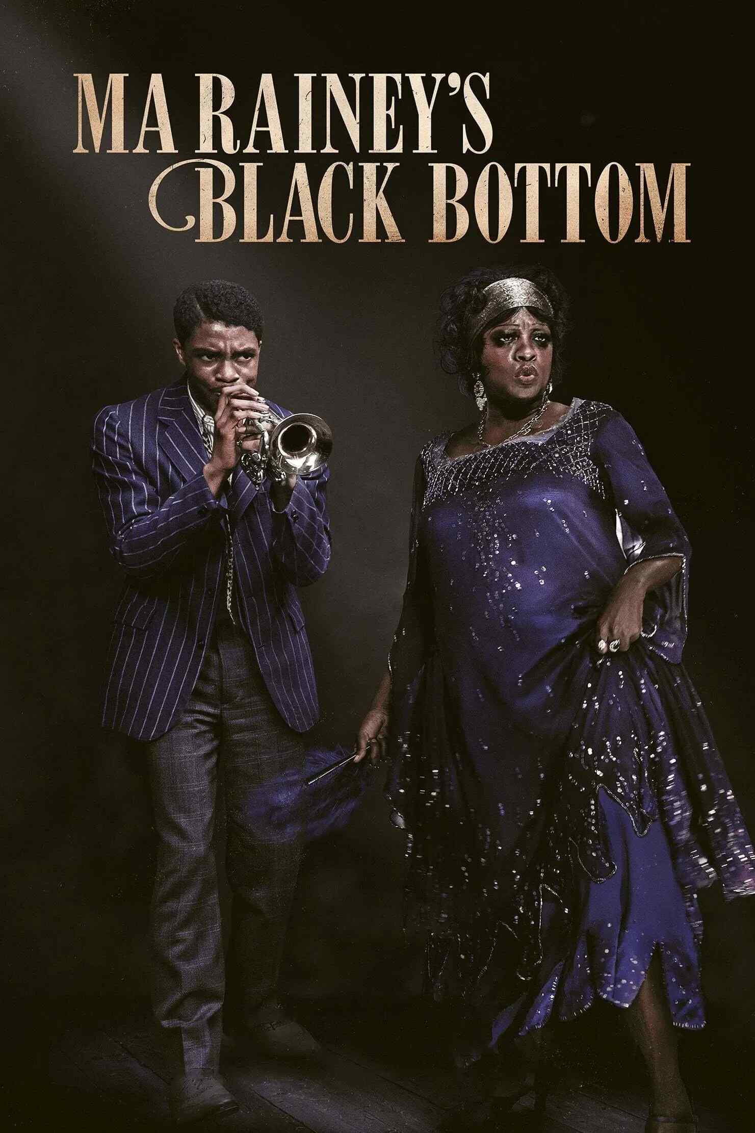 Poster chính thức của phim Phim Tâm Lý, Phim Ca Nhạc "Điệu blues của Ma Rainey" (Ma Rainey's Black Bottom - 2020), với sự tham gia của diễn viên Viola Davis và Chadwick Boseman.