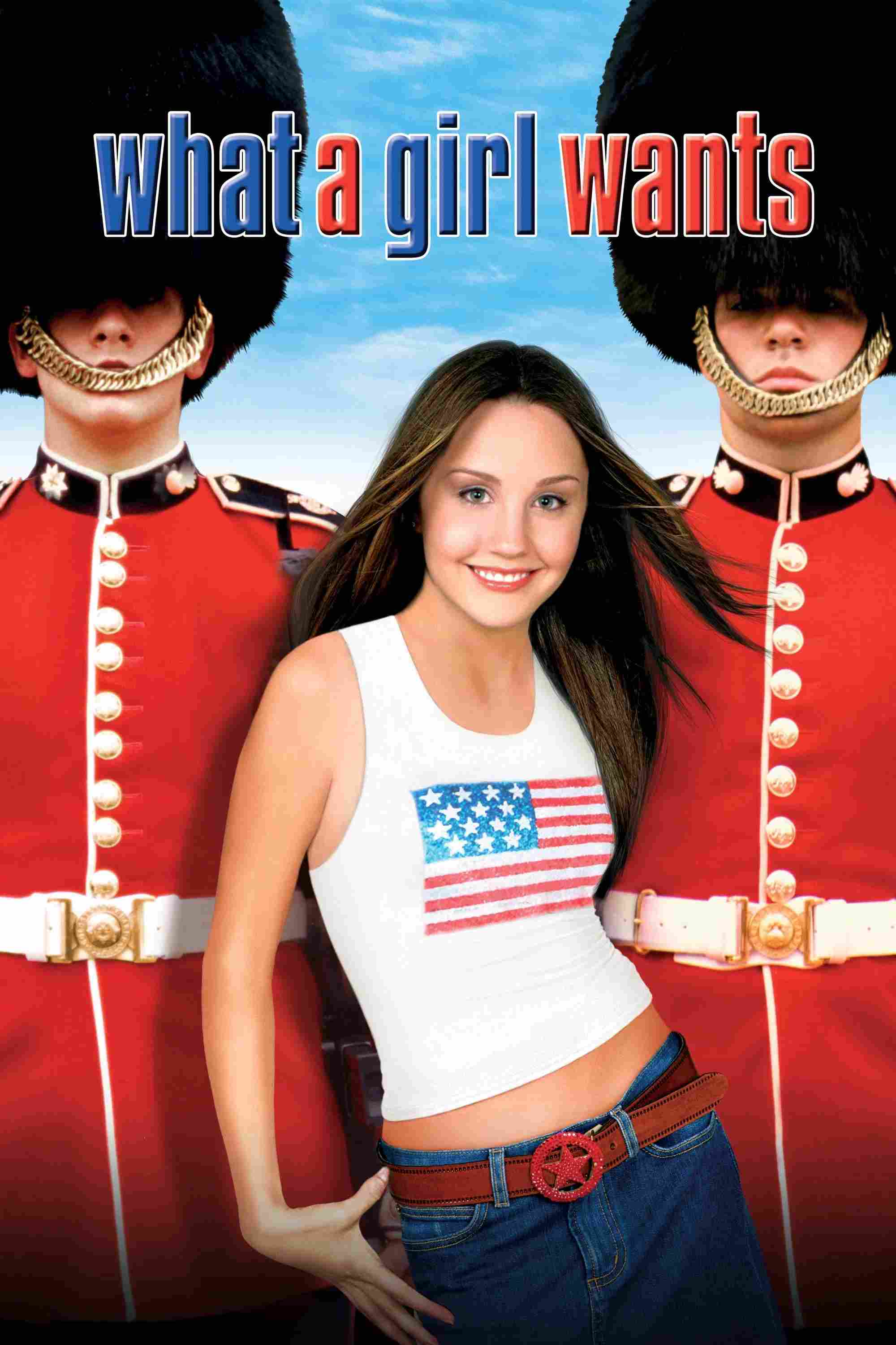 Poster chính thức của phim Phim Hài, Phim Tình Cảm "Điều Con Gái Muốn" (What a Girl Wants - 2003), với sự tham gia của diễn viên Amanda Bynes và Colin Firth.